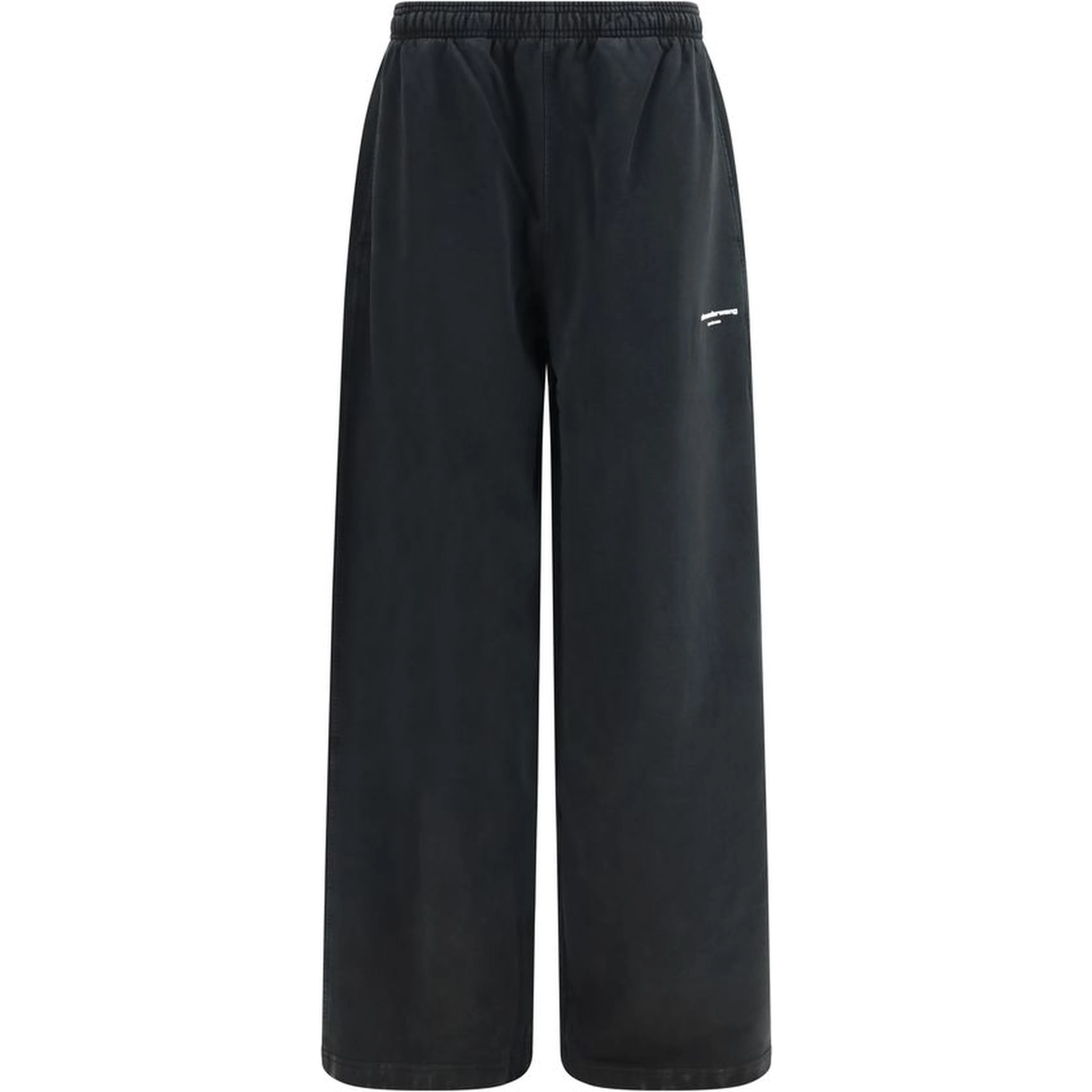 Black Cotton Casual Pants