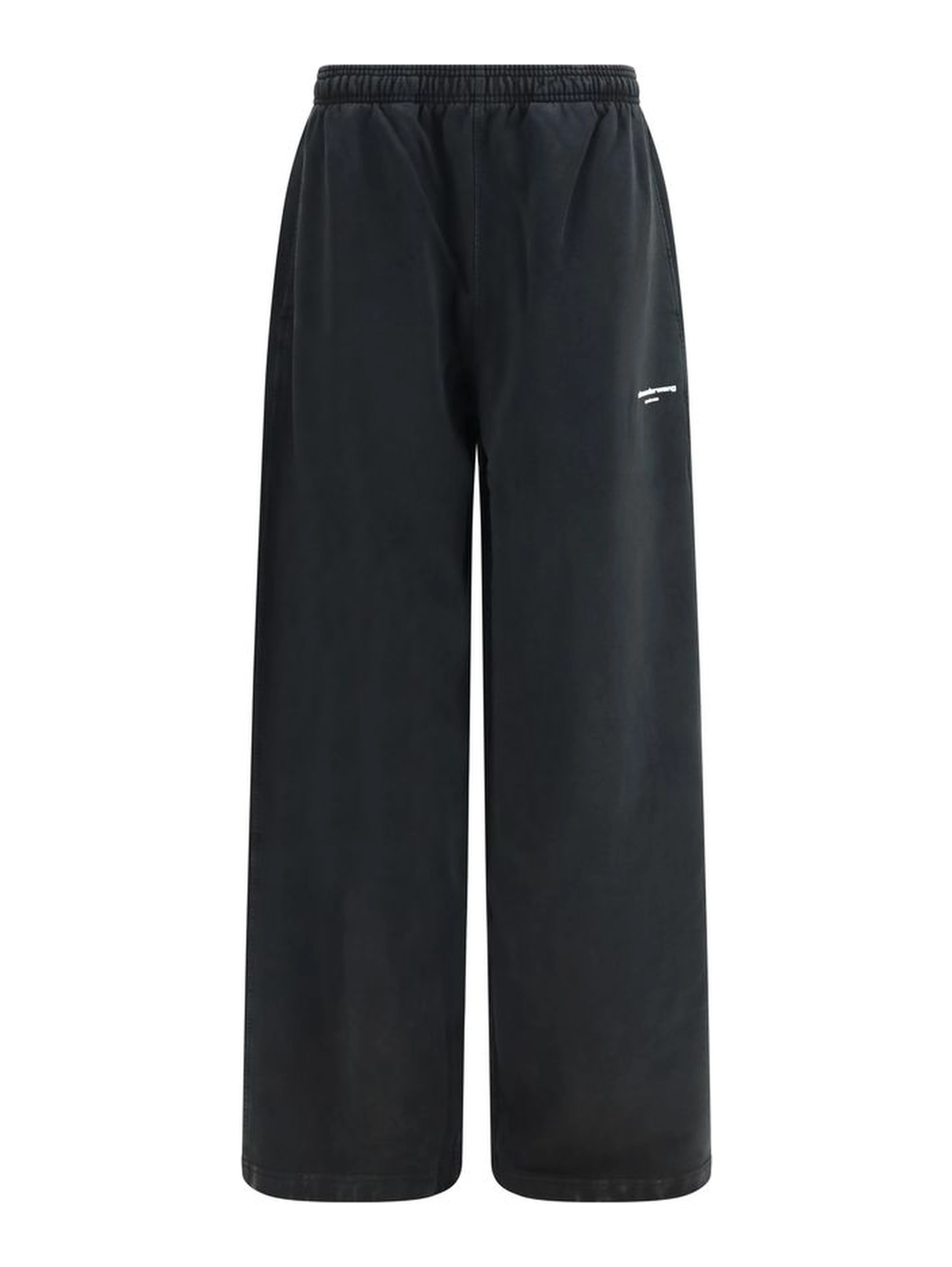 Black Cotton Casual Pants