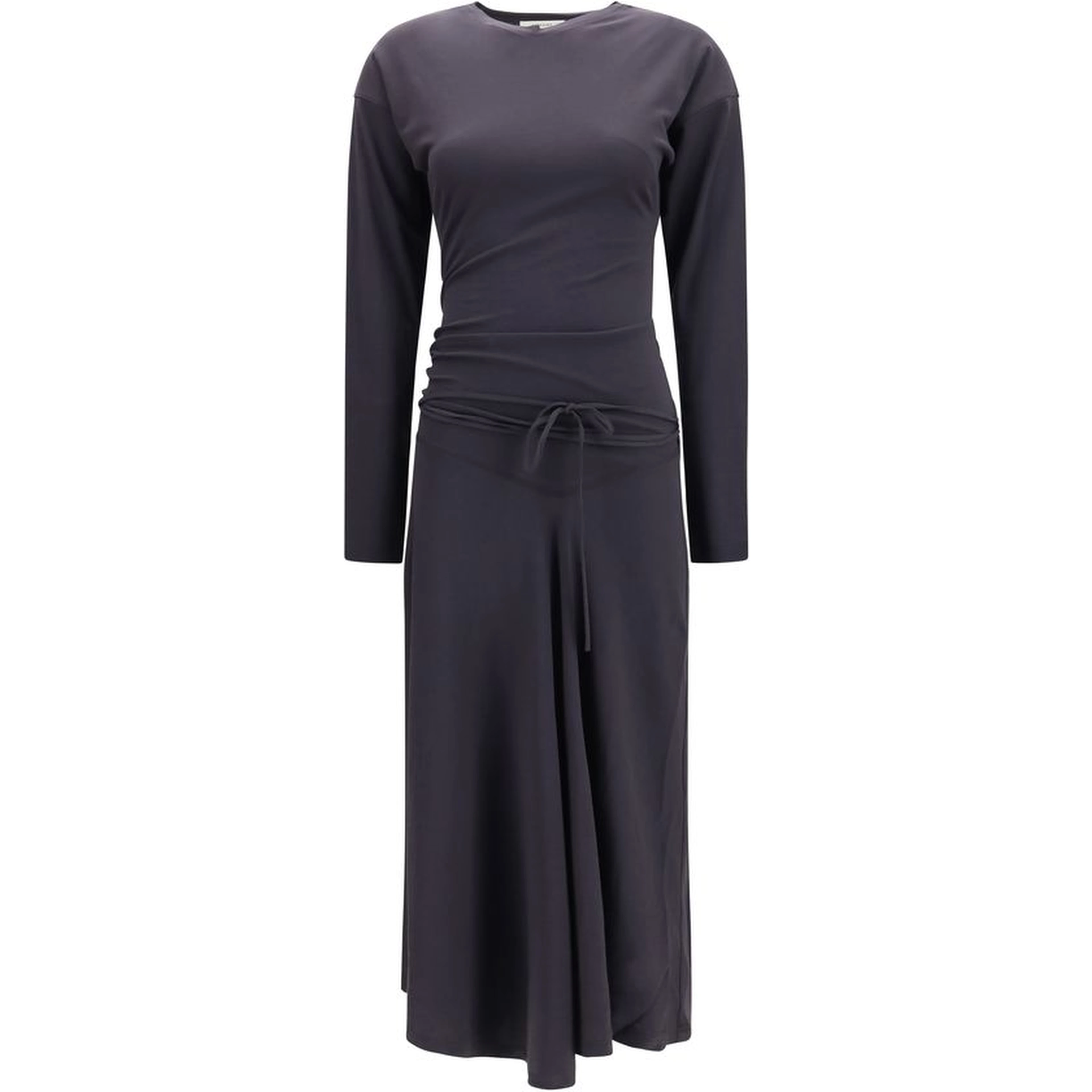Gray Cotton Casual Dress