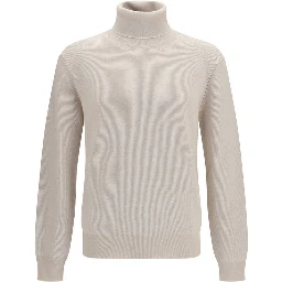 Beige Cashmere Turtleneck