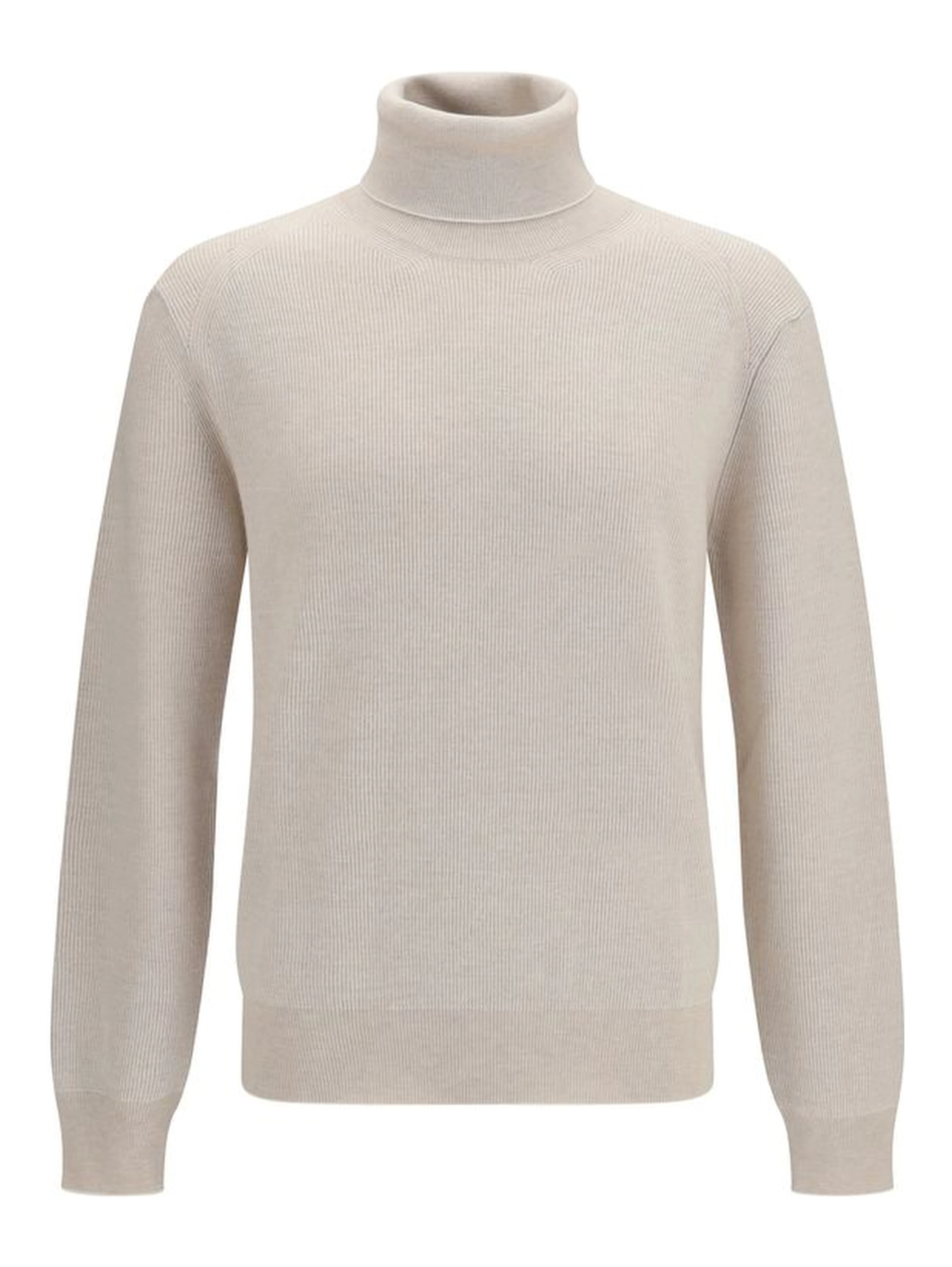 Beige Cashmere Turtleneck