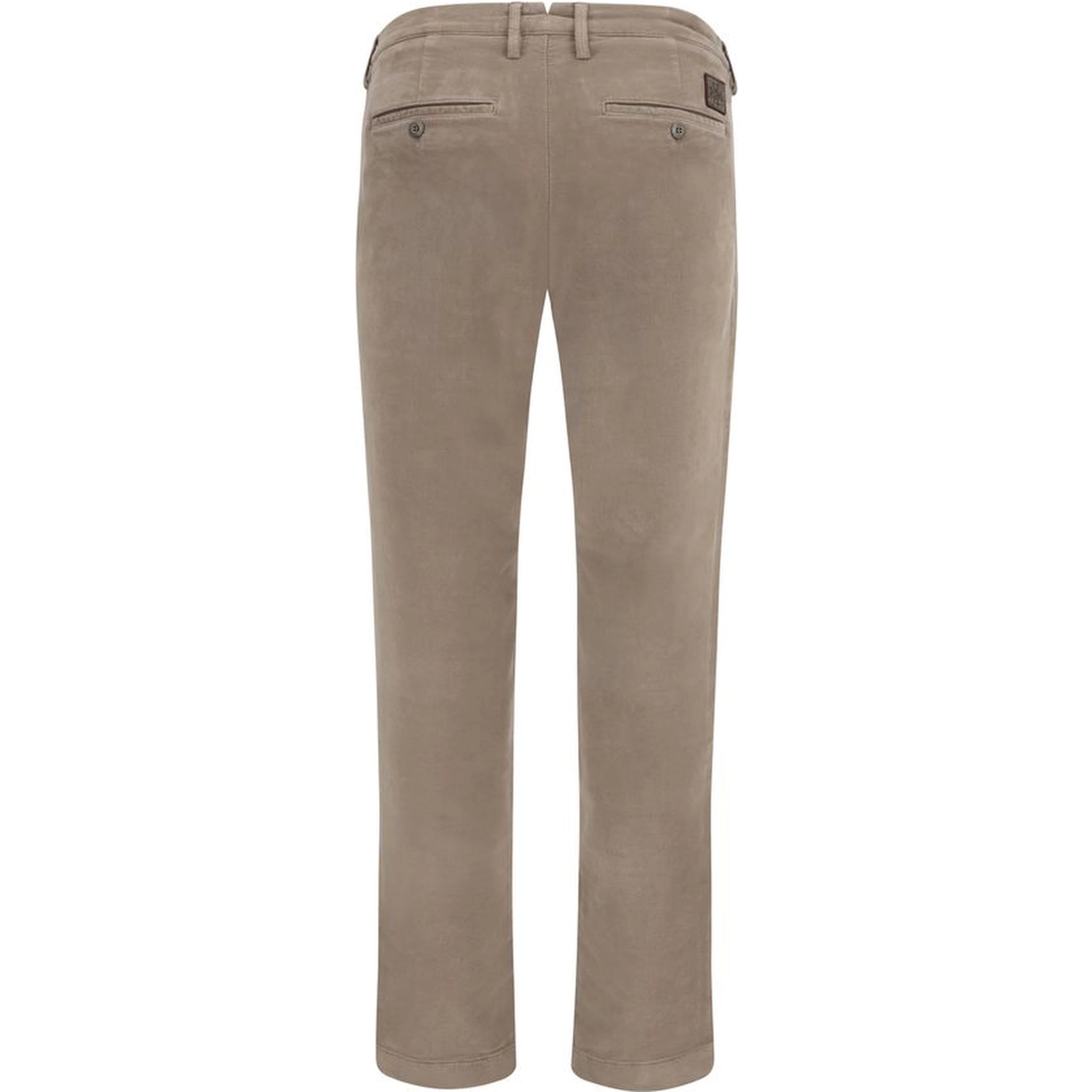 Beige Cotton Chino Pants