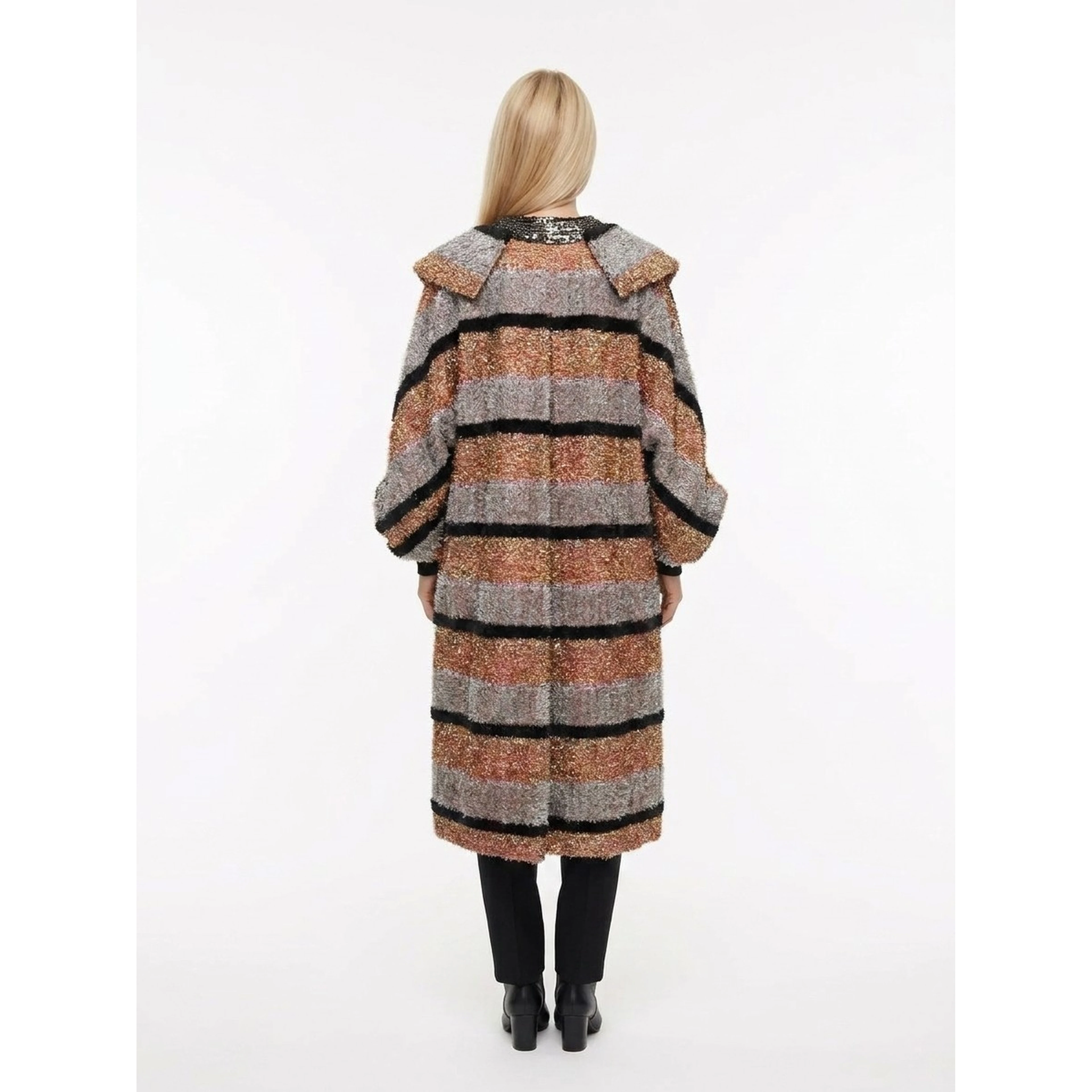 Multicolor Leather Coat