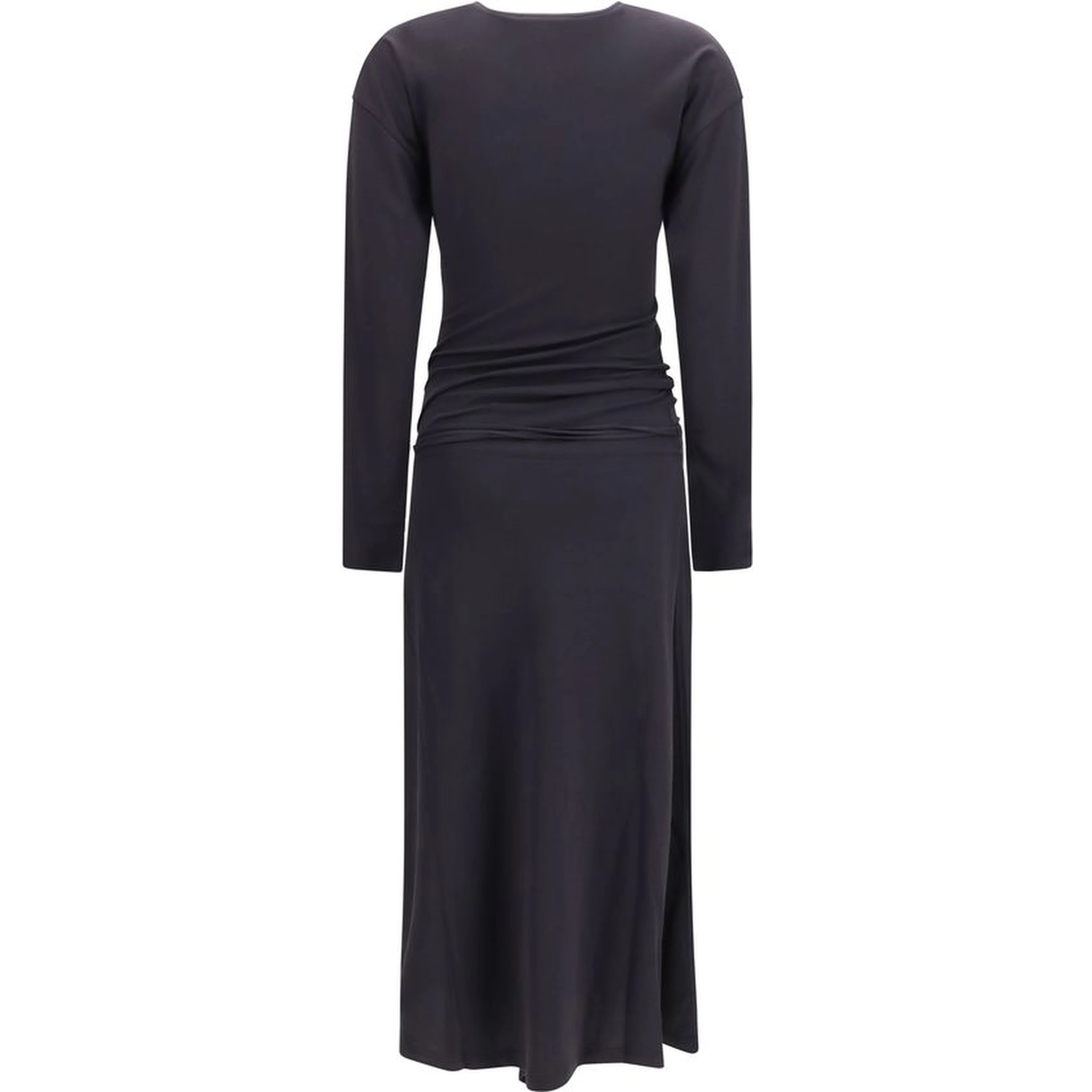 Gray Cotton Casual Dress