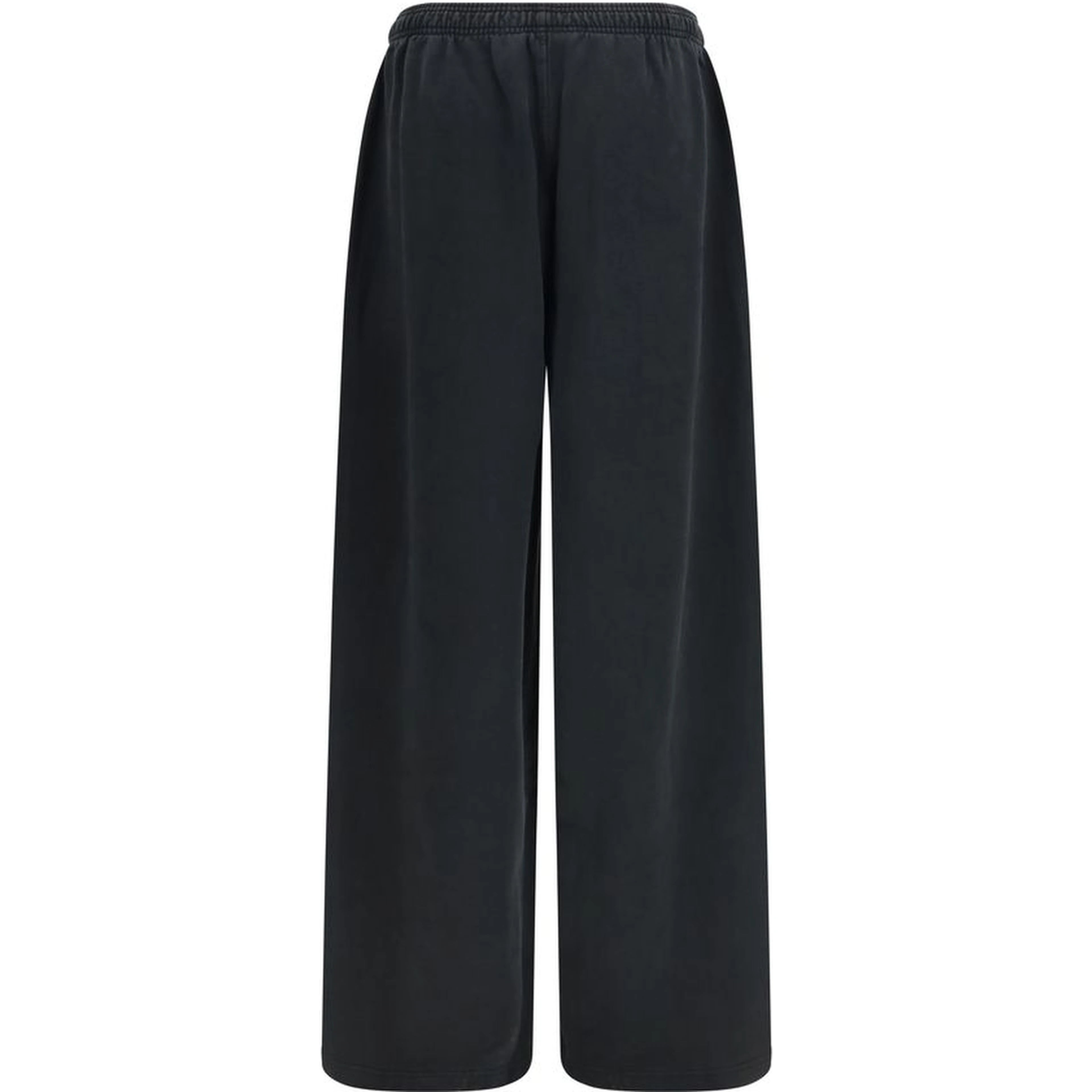 Black Cotton Casual Pants