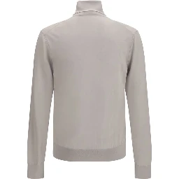Beige Cashmere Turtleneck