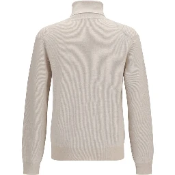 Beige Cashmere Turtleneck