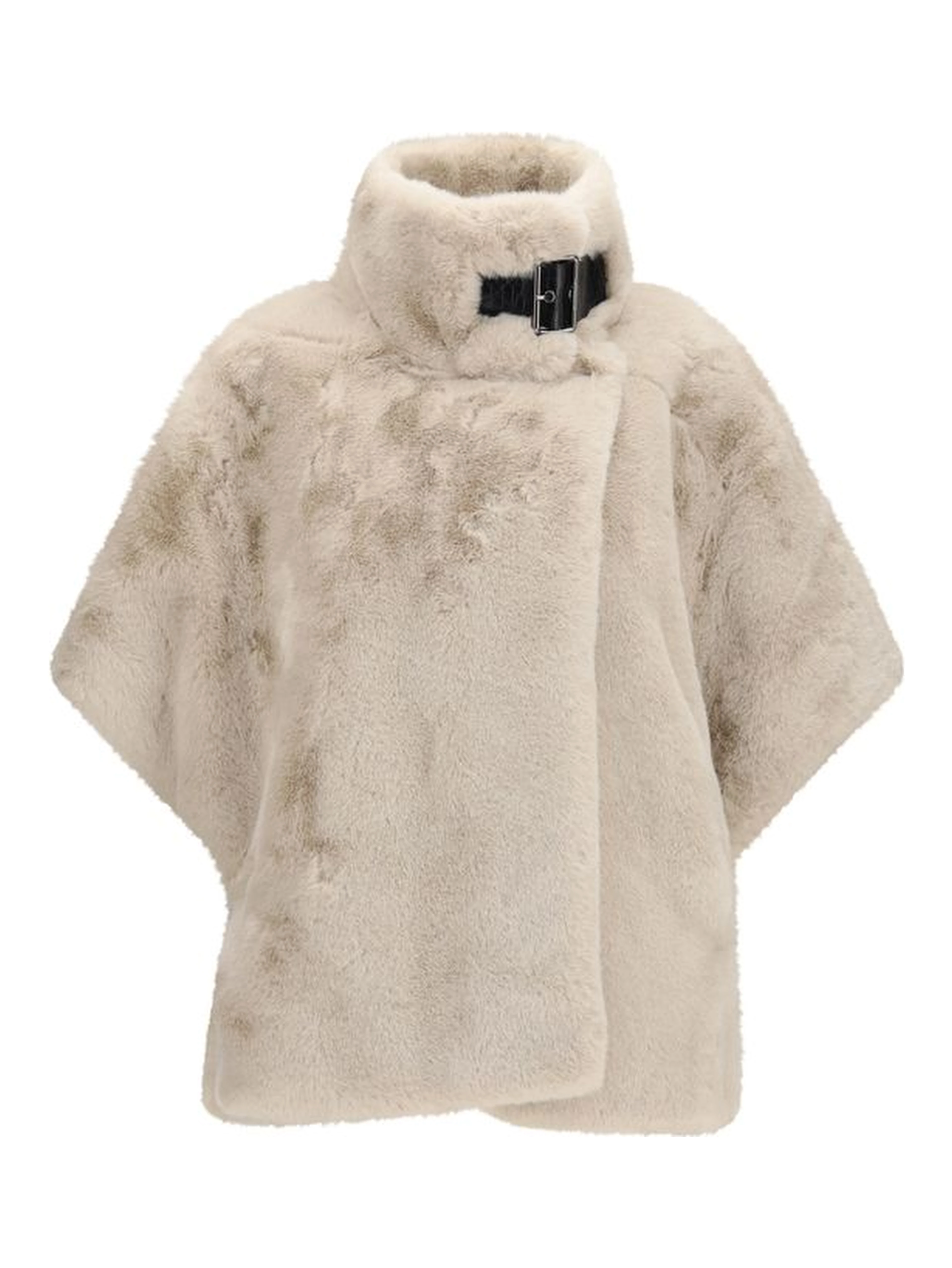 Beige Polyester Full-Length Jacket
