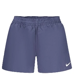Blue Polyester Men Swim Short