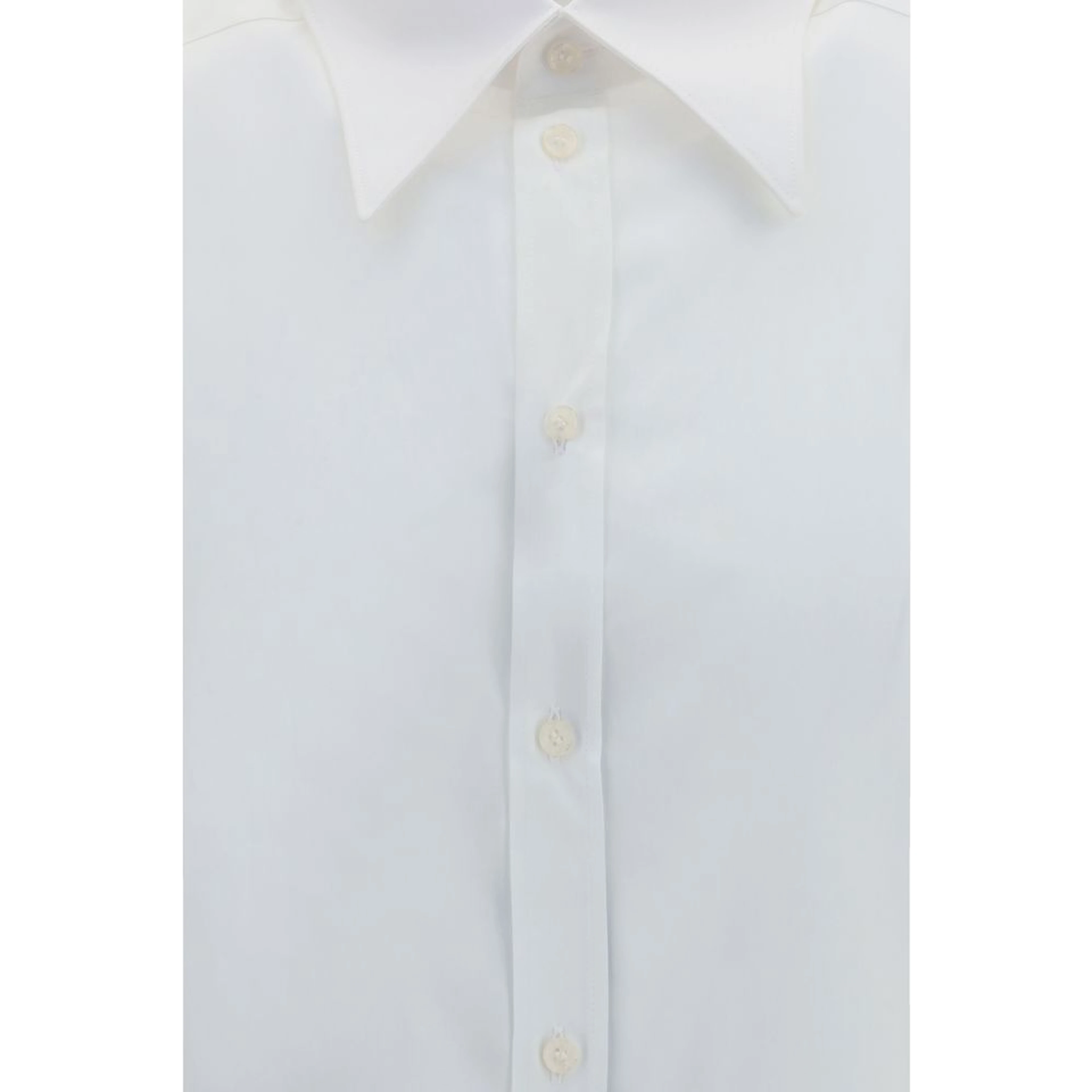 White Cotton Dress Shirt
