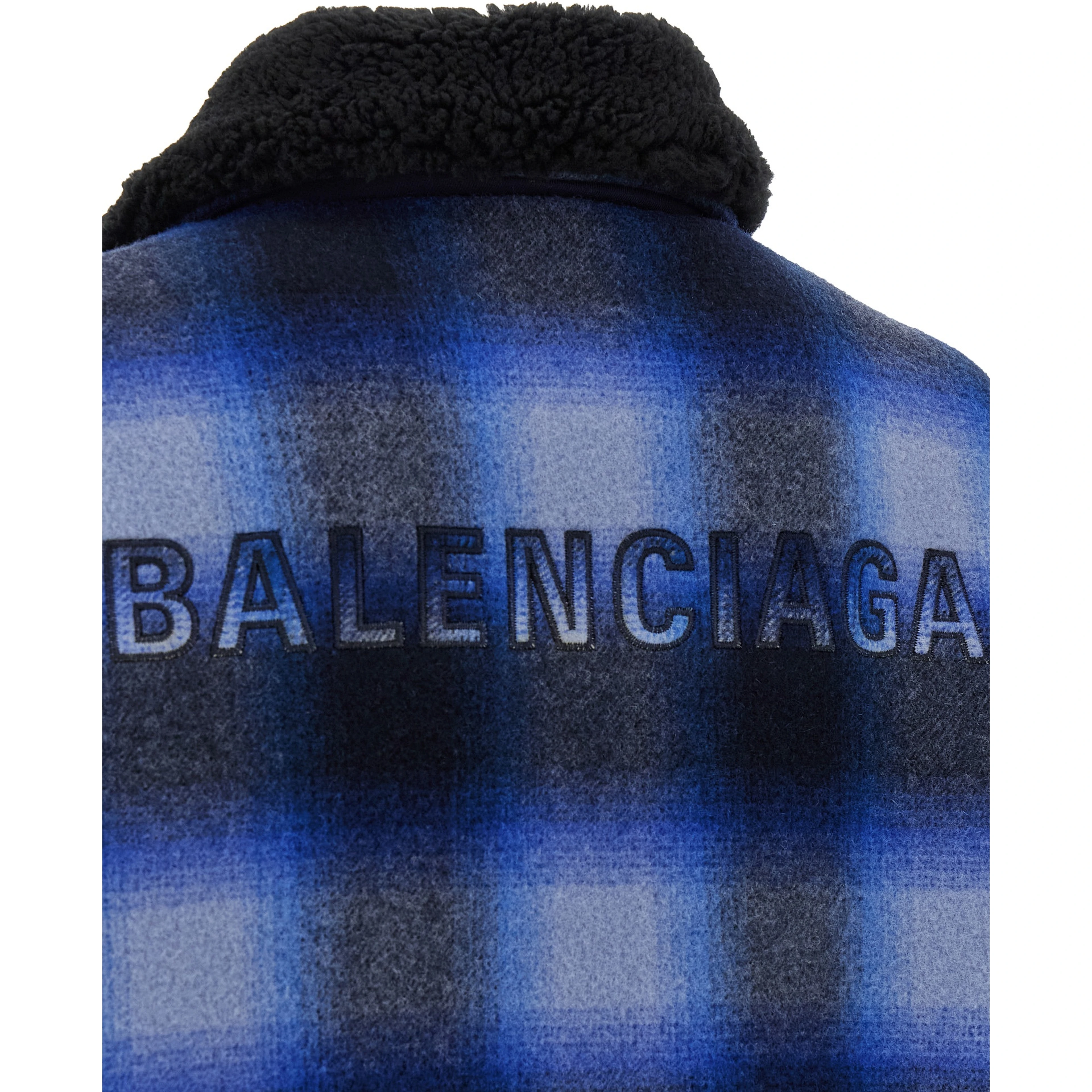 Blue Virgin Wool Bomber