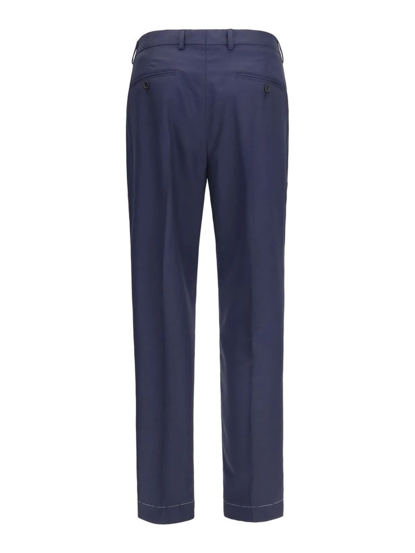 Blue Wool Oves Aries Dress Pants