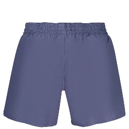 Blue Polyester Men Swim Short