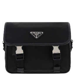 Black Polyamide Shoulder Bag