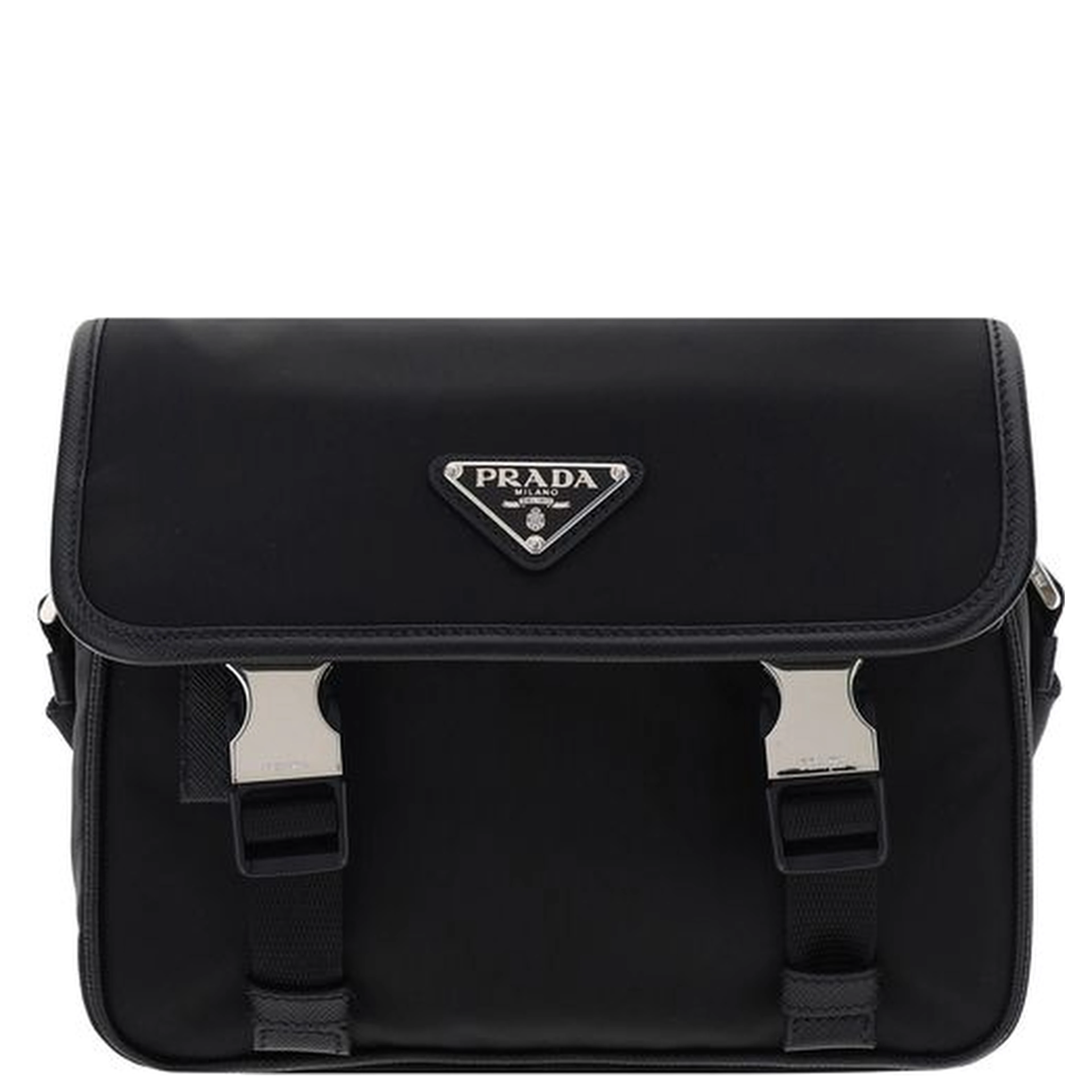 Black Polyamide Shoulder Bag