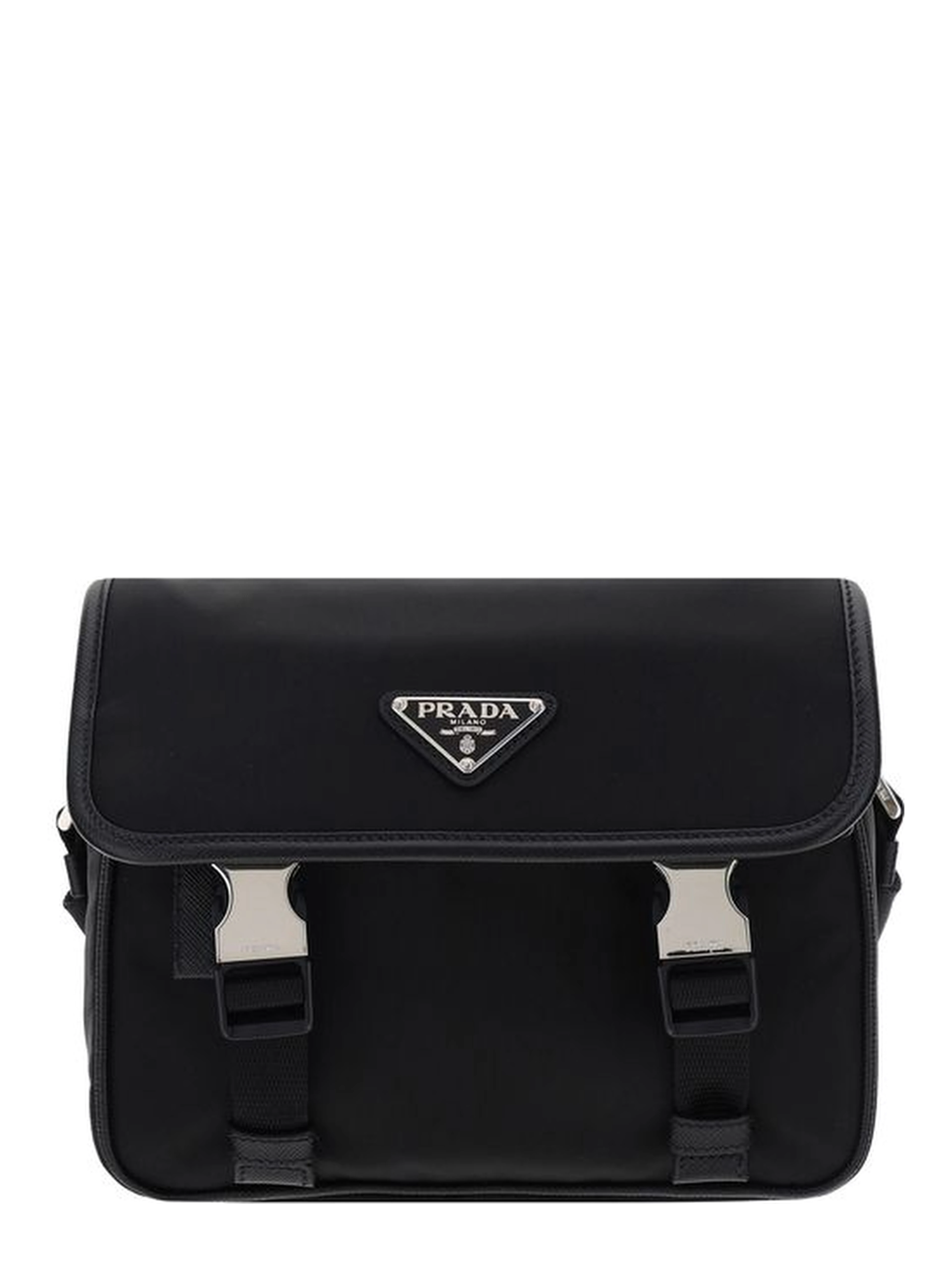 Black Polyamide Shoulder Bag