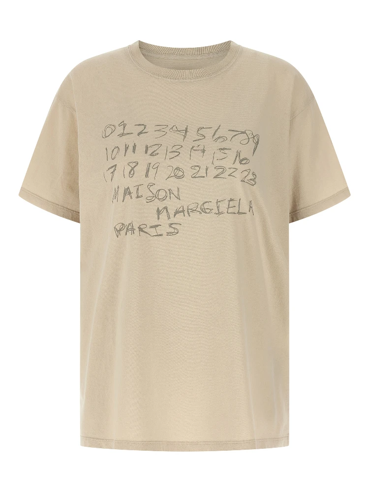 Beige Cotton T-Shirt