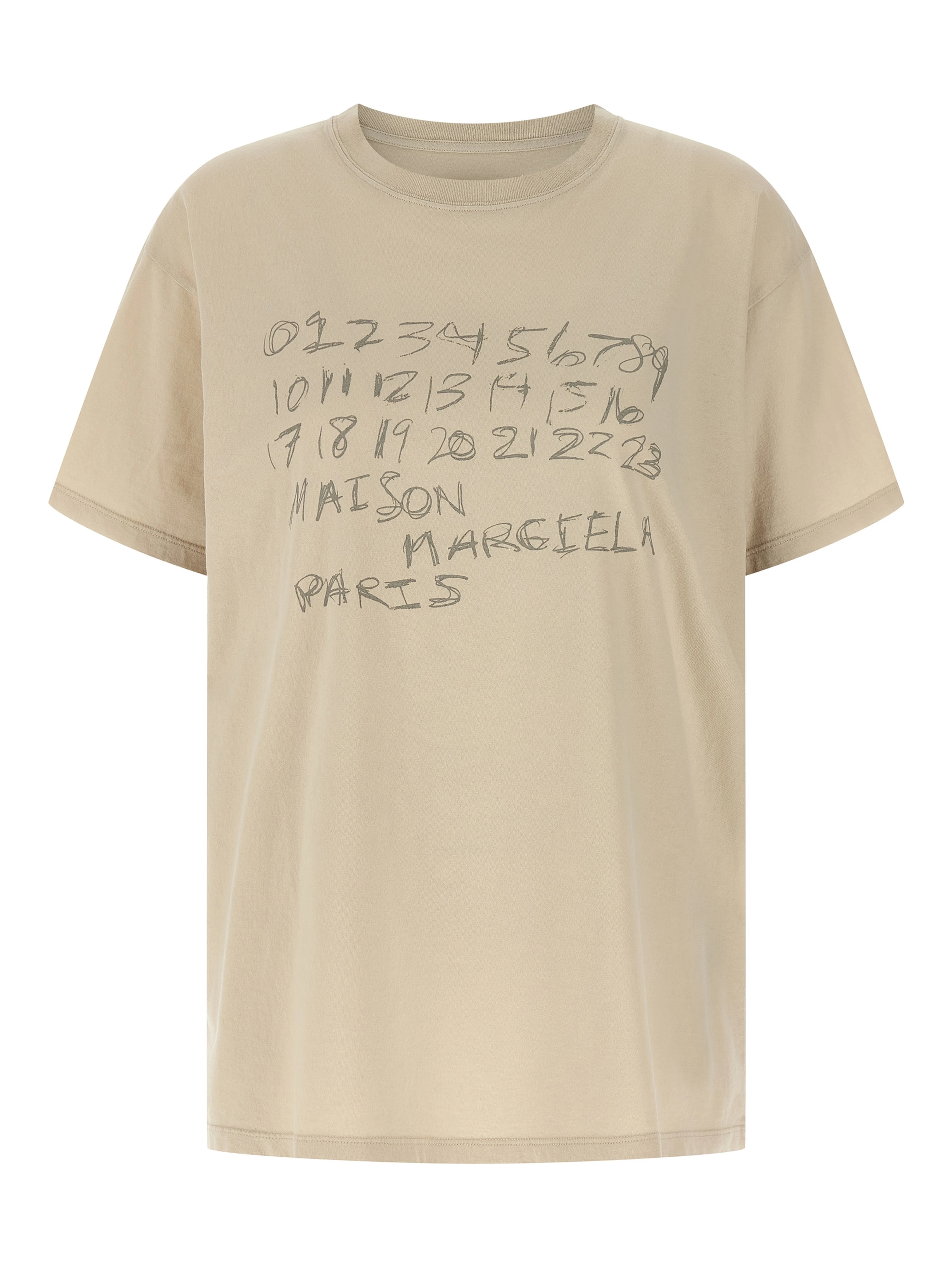Beige Cotton T-Shirt