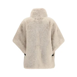 Beige Polyester Full-Length Jacket