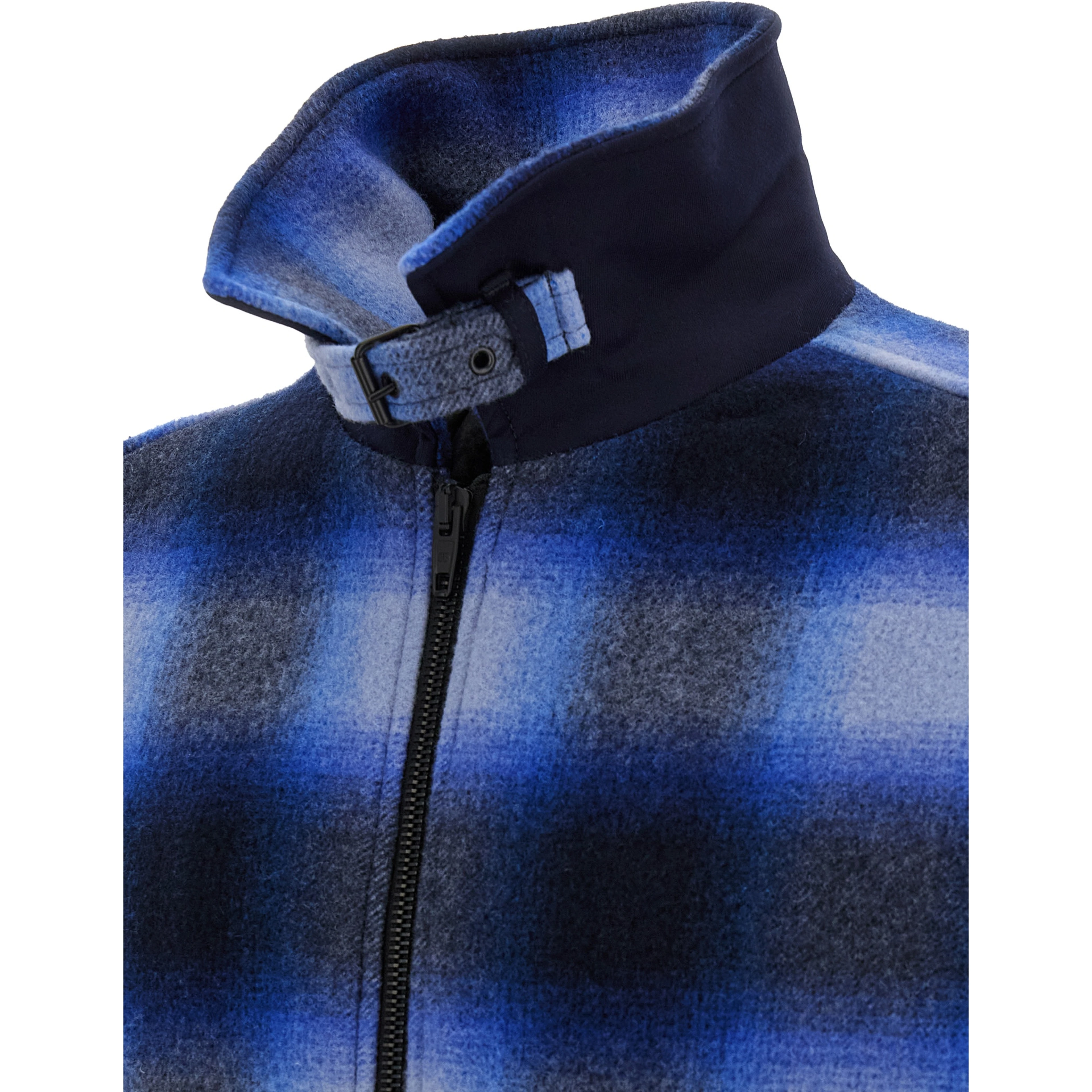 Blue Virgin Wool Bomber
