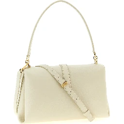 White Calfskin Shoulder Bag