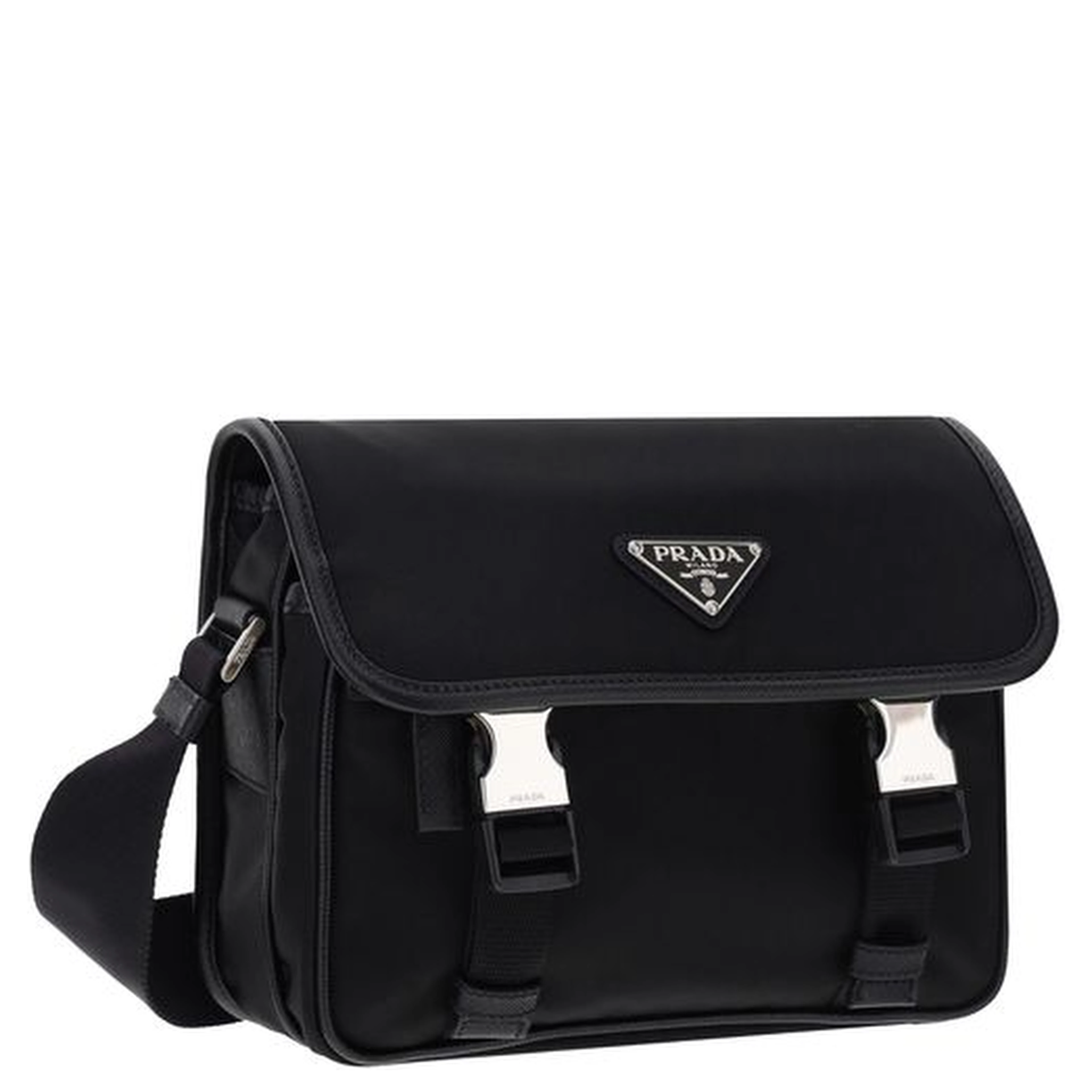 Black Polyamide Shoulder Bag