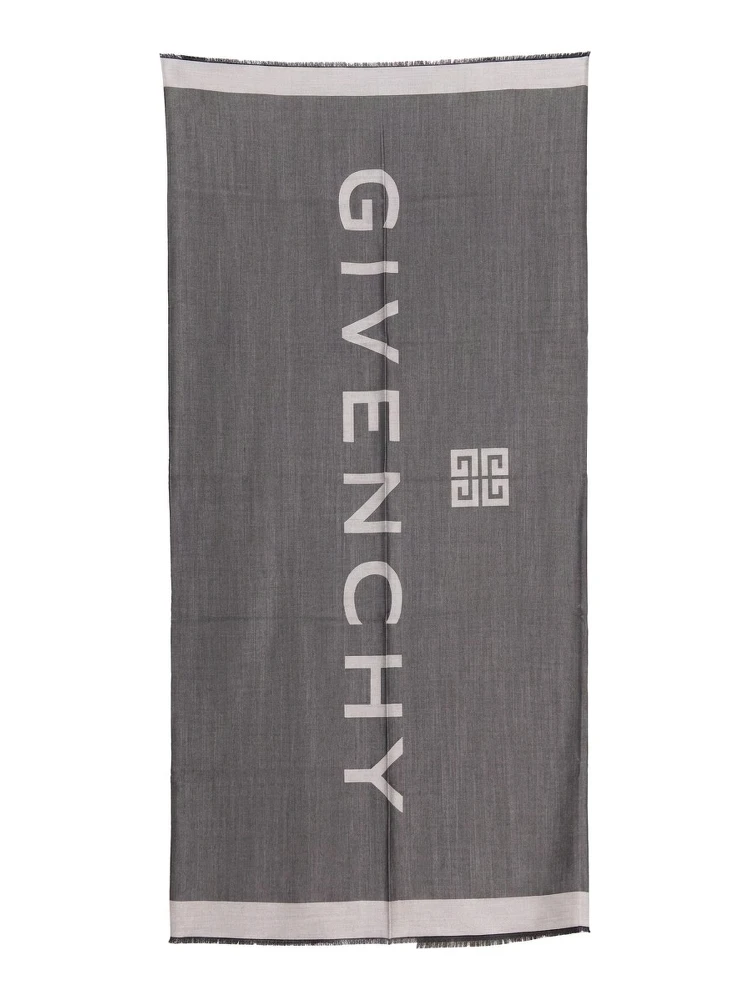 Gray Silk Foulard