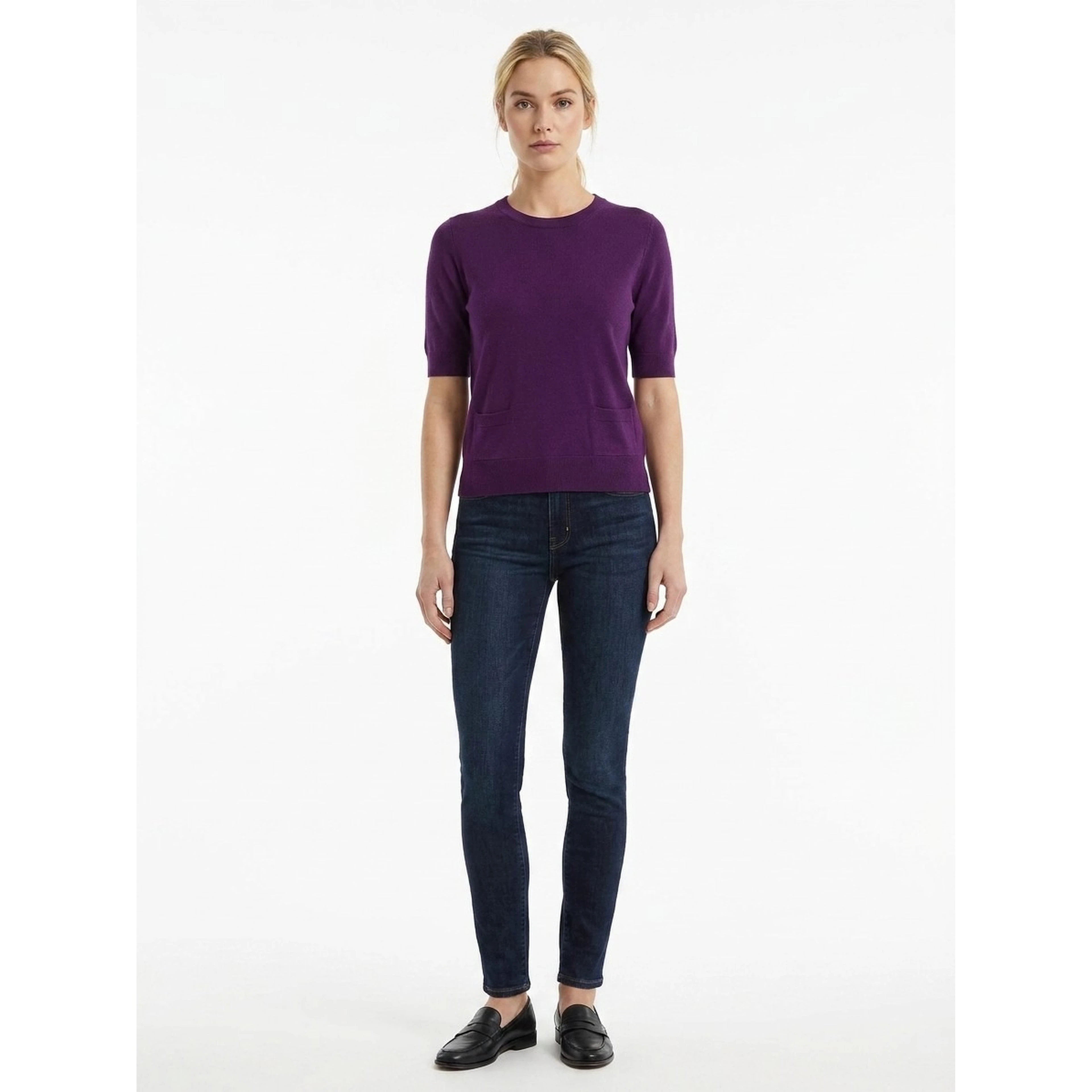 Purple Cashmere Sweater