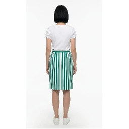 Multicolor Cotton Midi Skirt