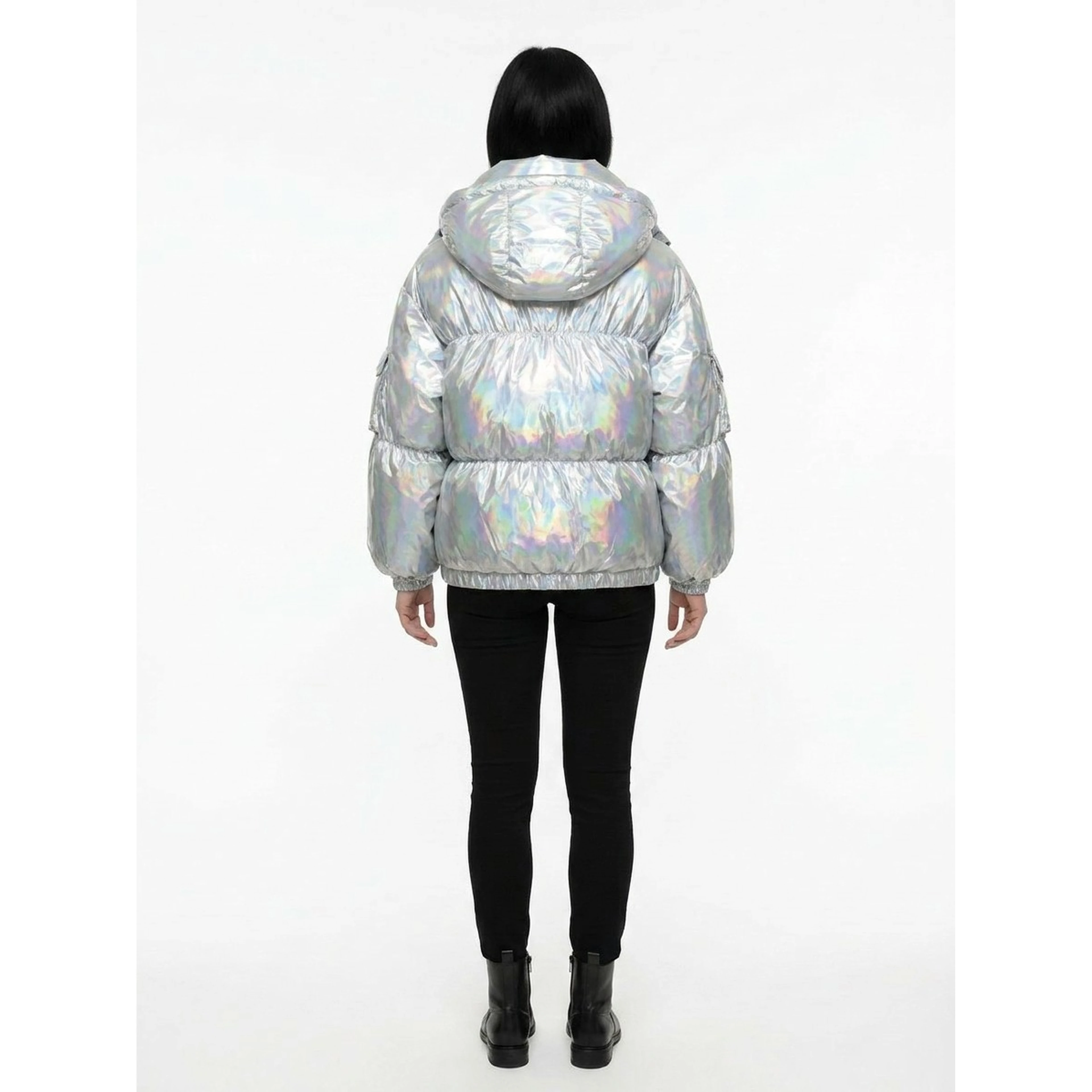 Gray Polyamide Shell Jacket
