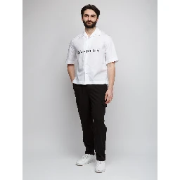 Bicolor Cotton Shortsleeve Shirt
