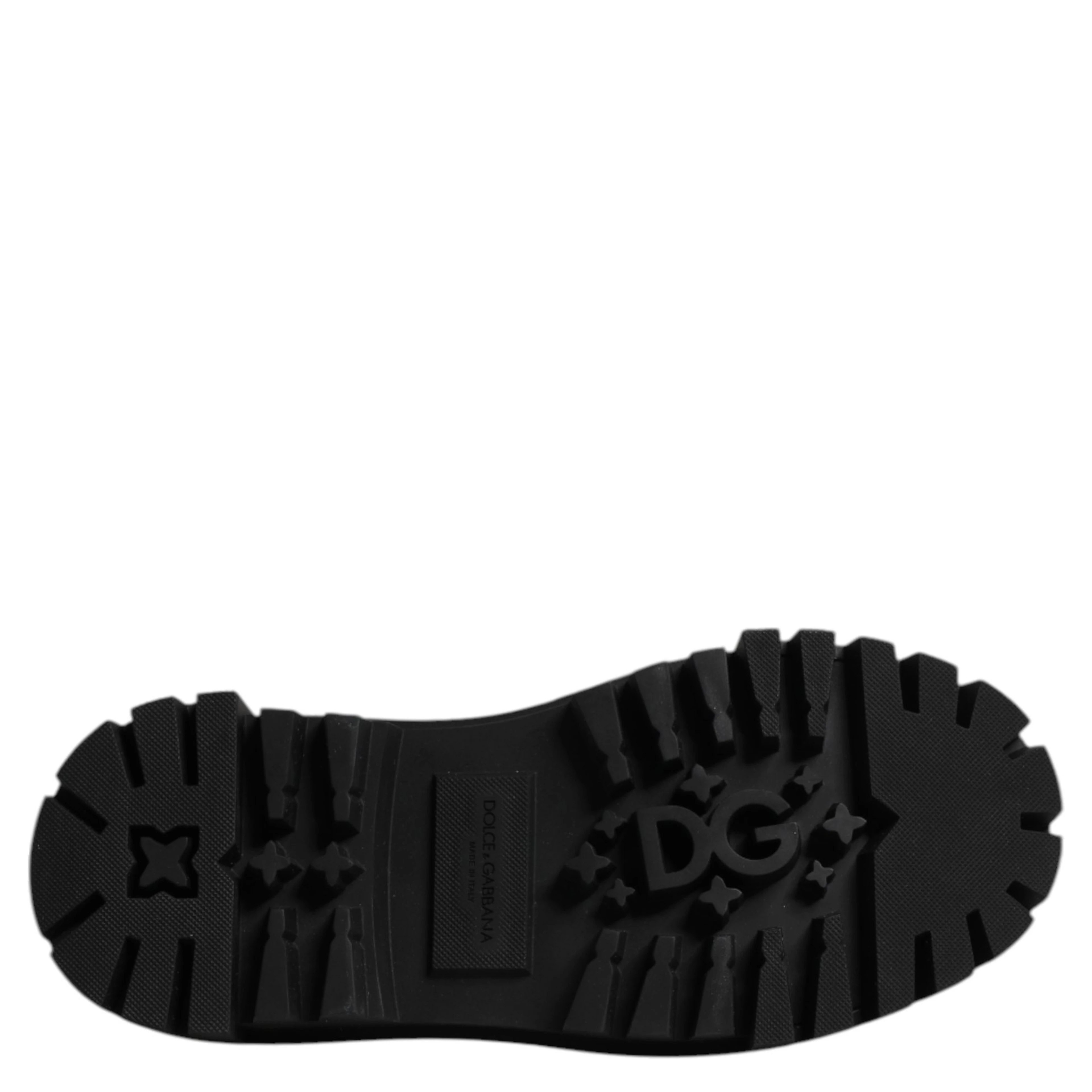 Black Leather Hi-Trekking Derby Shoes