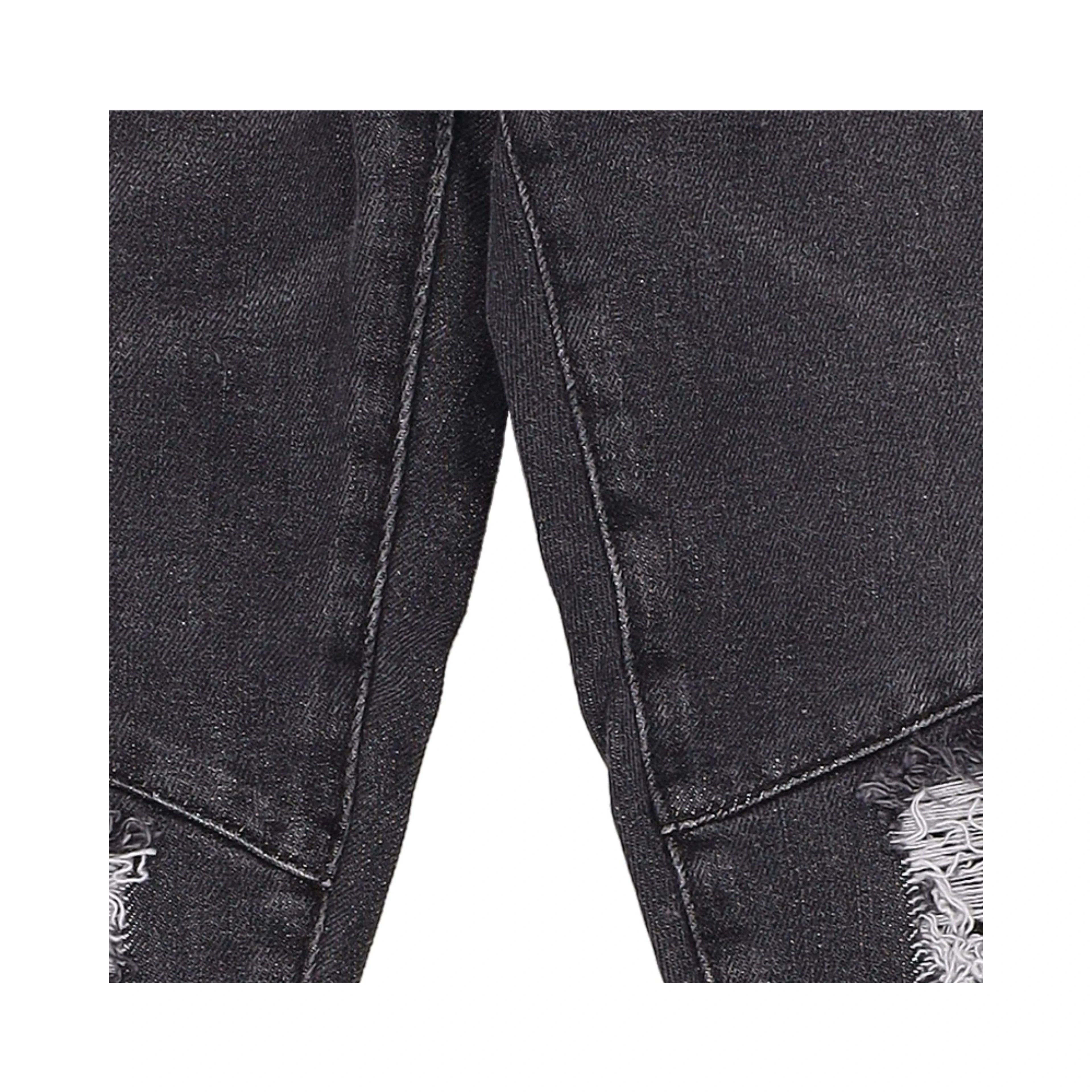 Black Cotton Slim Fit Jeans