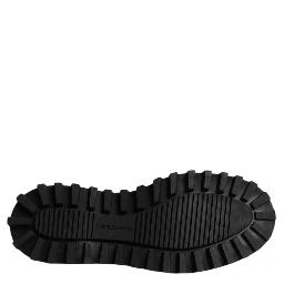 Black Calf Leather Hi-Trekking Derby Shoes