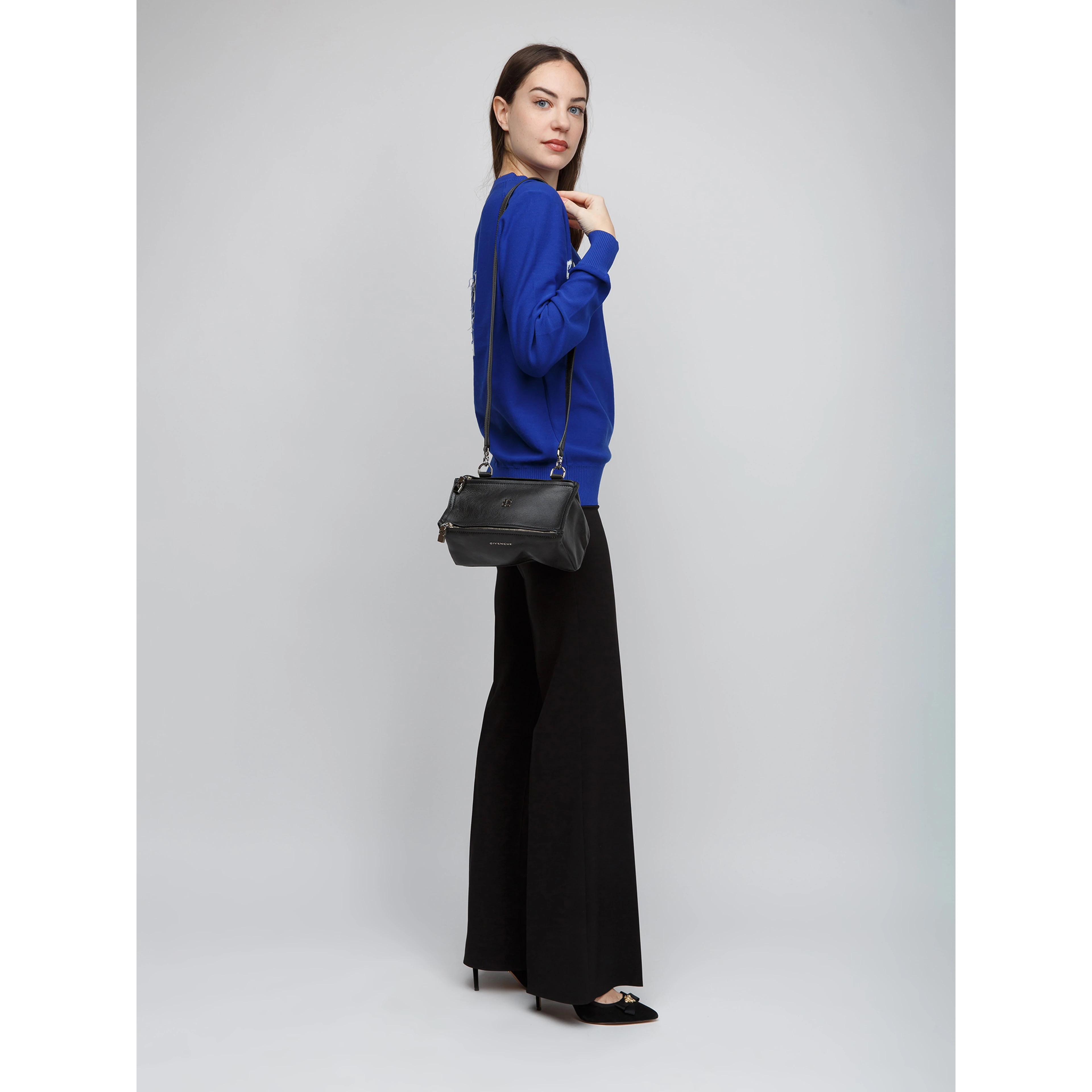 Gray Calfskin Handbag