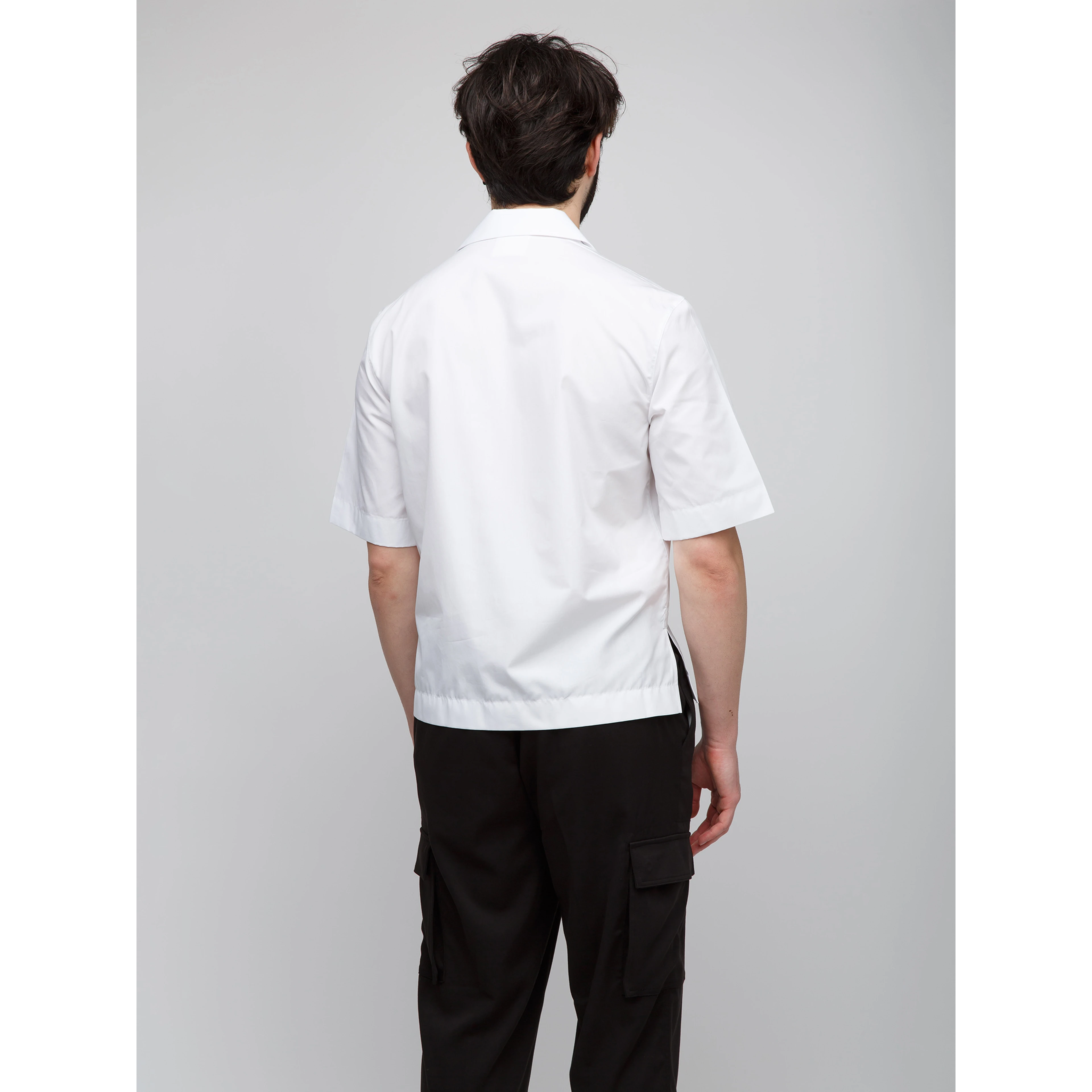 Bicolor Cotton Shortsleeve Shirt
