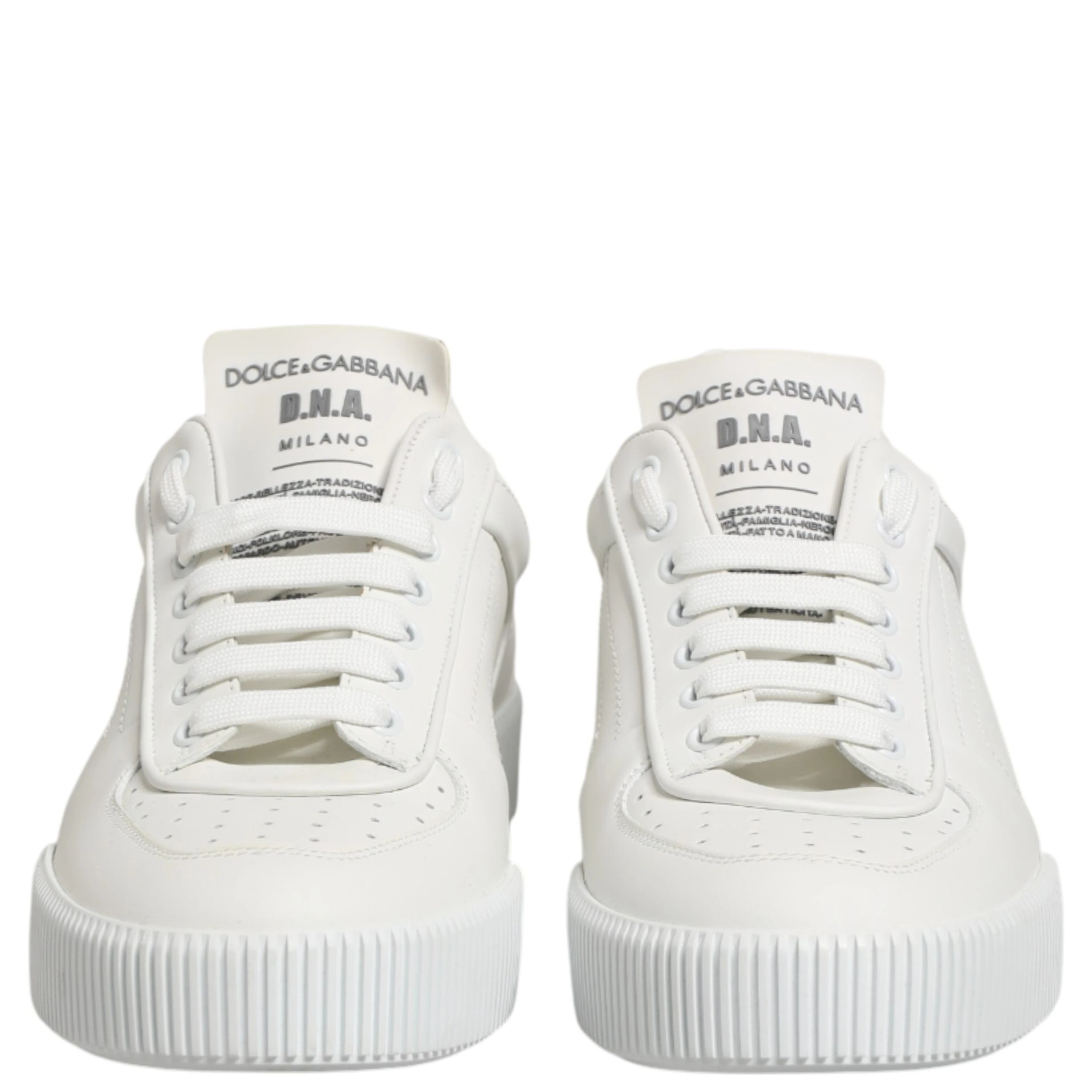 White Miami Leather Low Top Men Sneakers Shoes