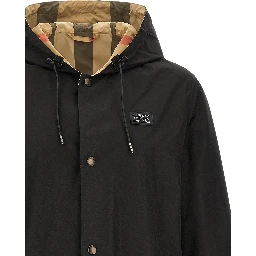 Black Polyester Coat