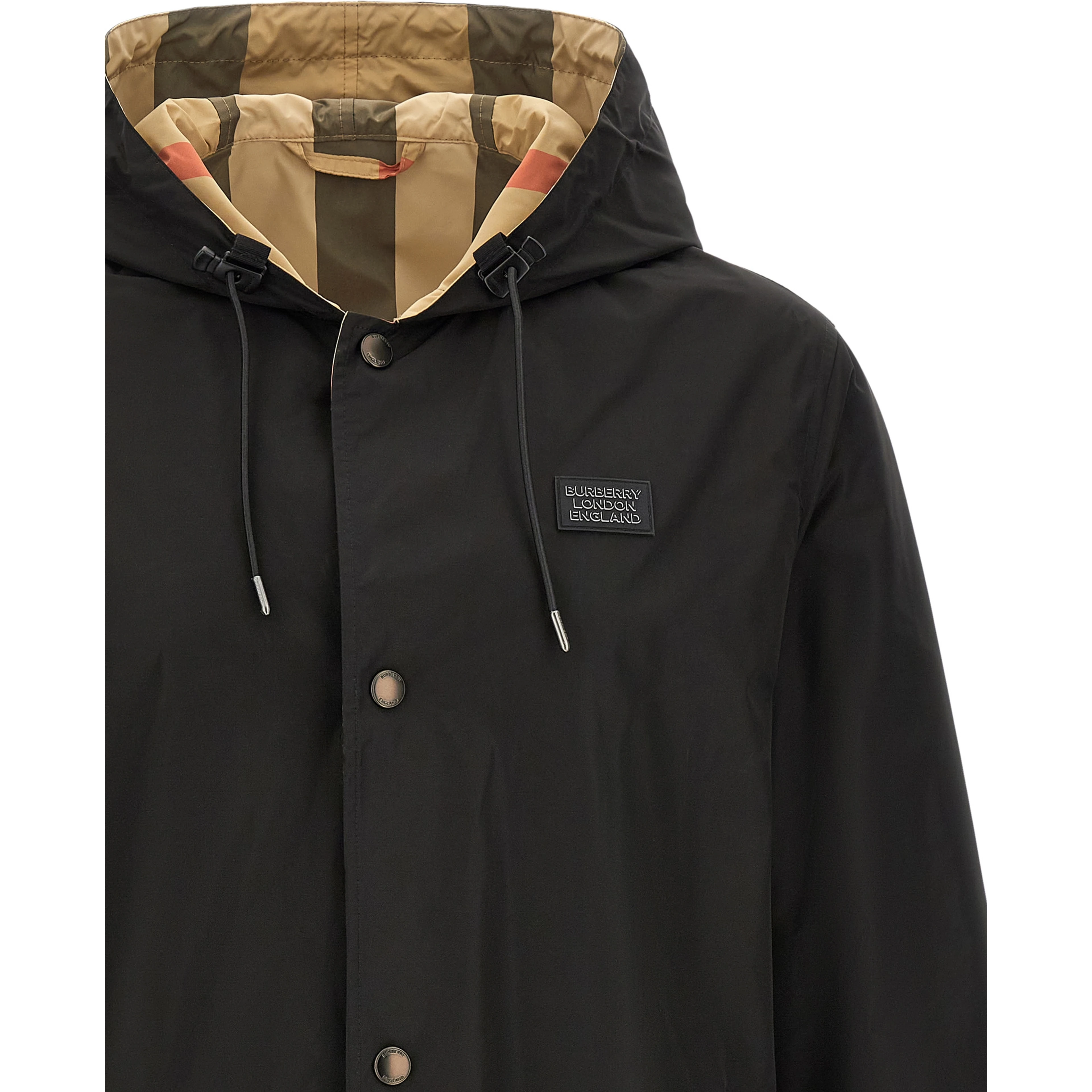 Black Polyester Coat