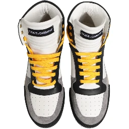 Multicolor Calf High Top Sneakers Shoes