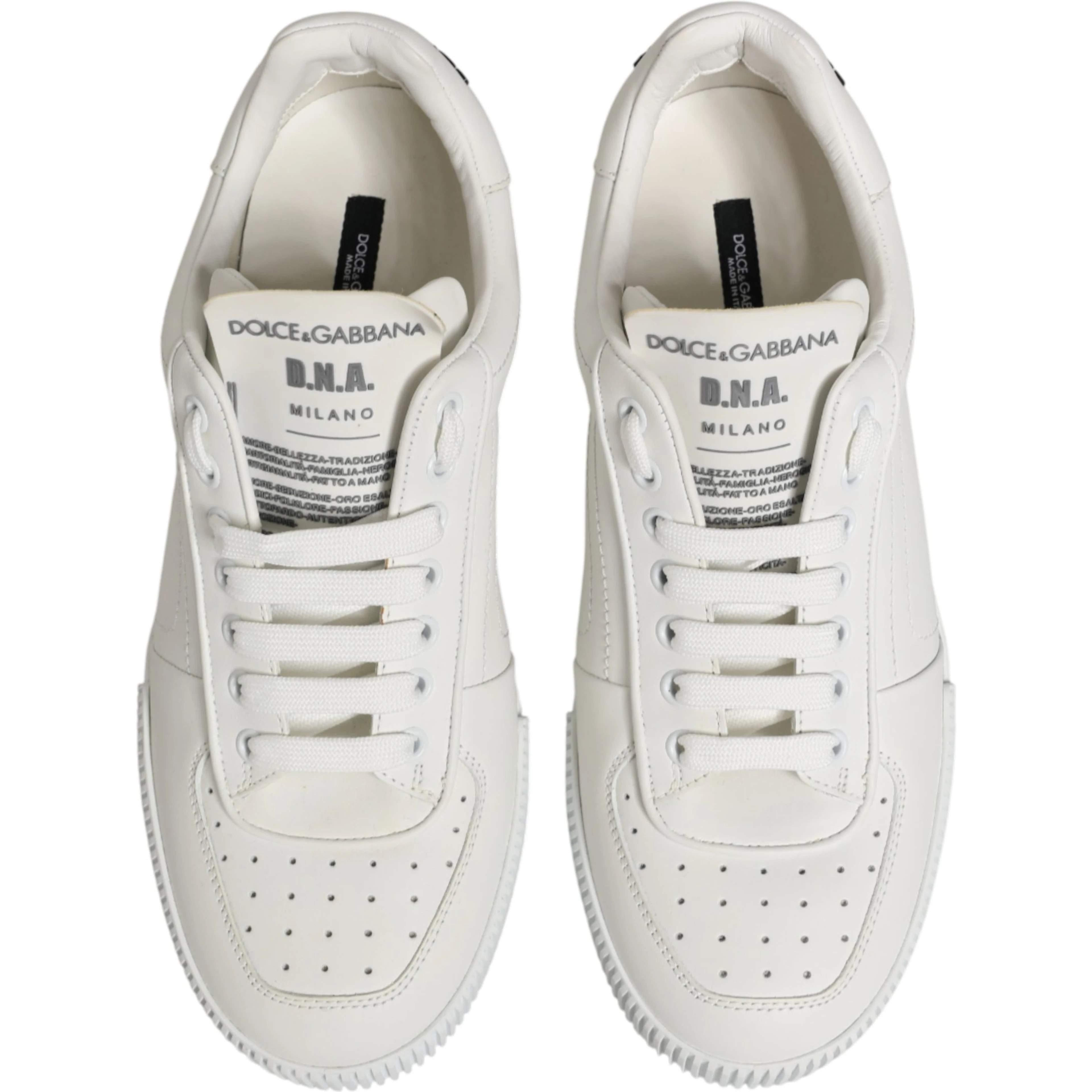 White Miami Leather Low Top Men Sneakers Shoes