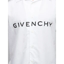Bicolor Cotton Shortsleeve Shirt