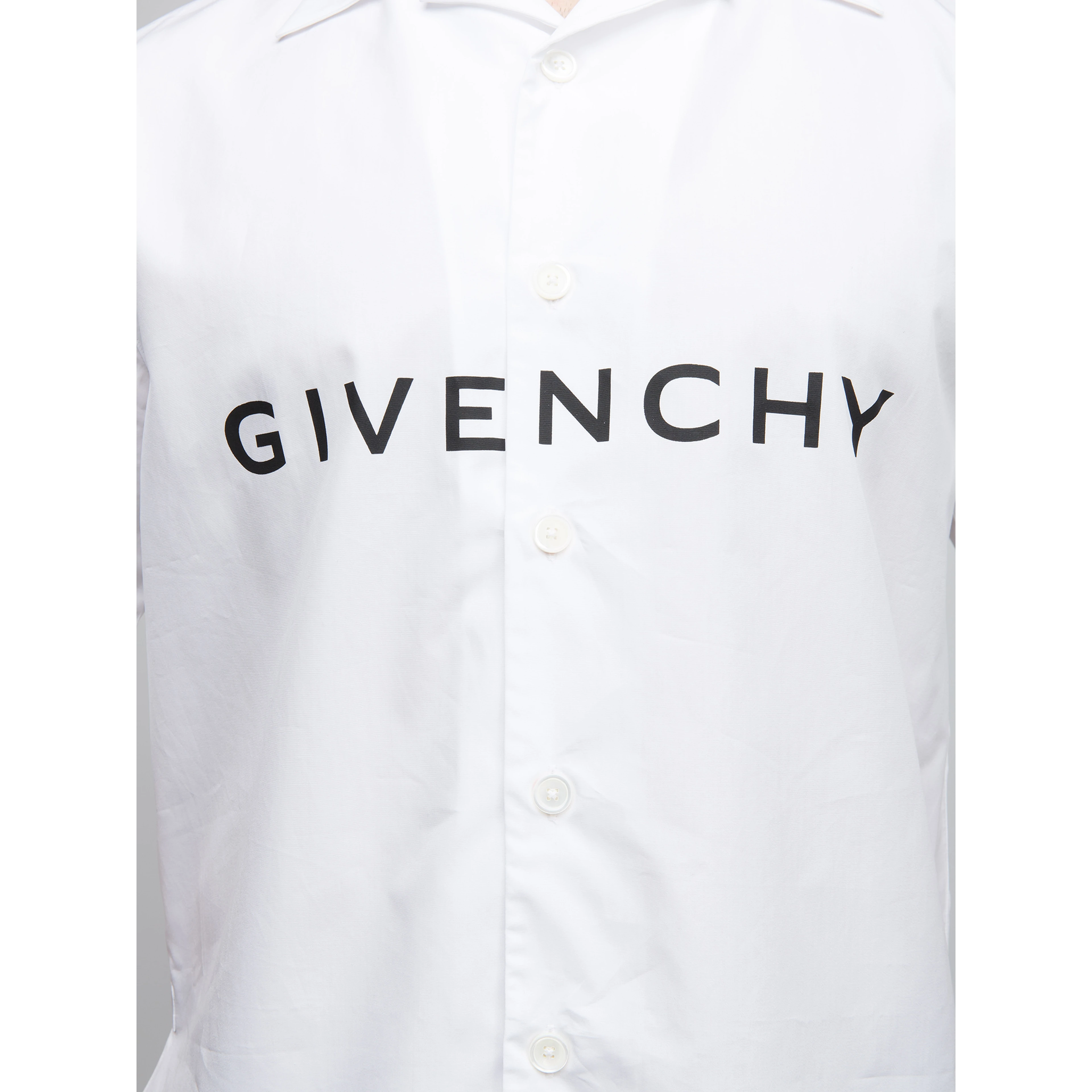 Bicolor Cotton Shortsleeve Shirt