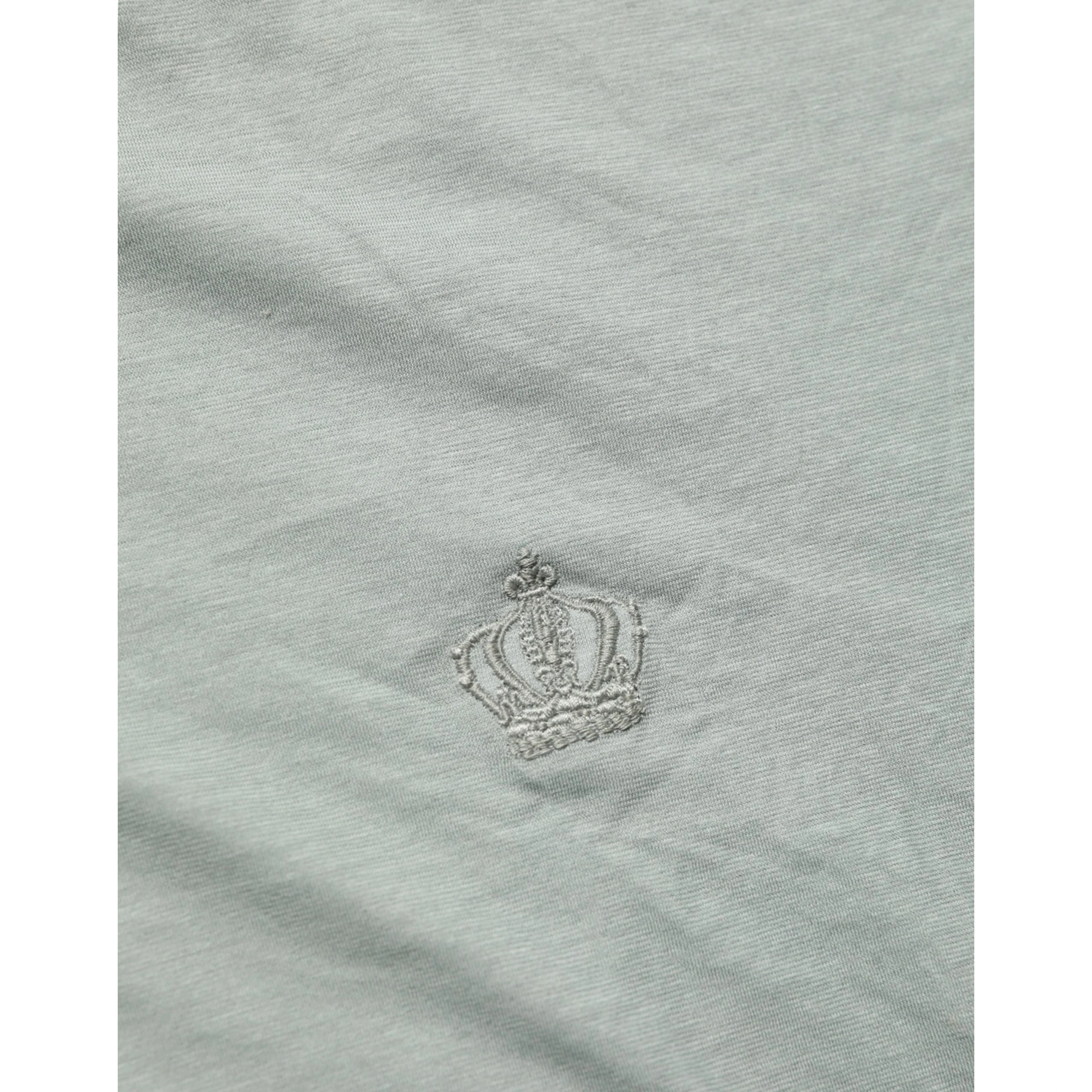 Green Cotton Short Sleeve Crew Neck T-shirt