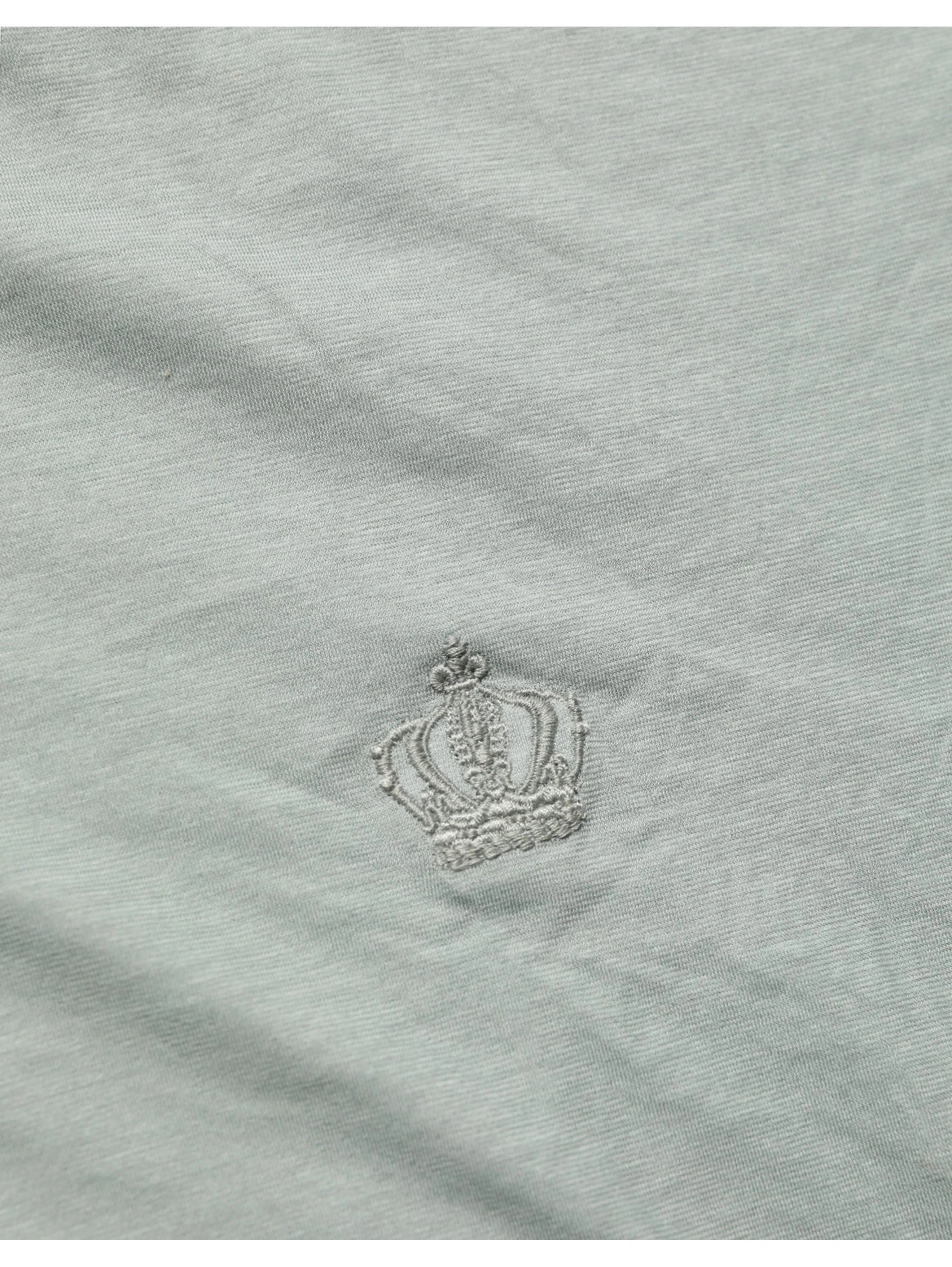 Green Cotton Short Sleeve Crew Neck T-shirt