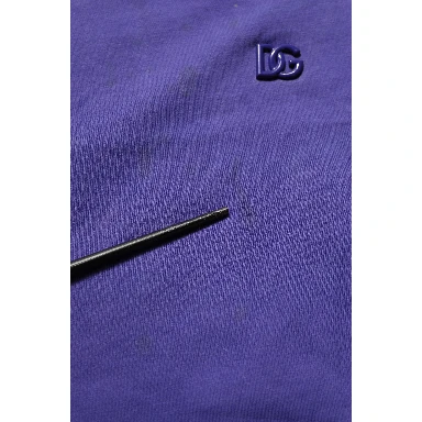 Violet Cotton Crew Neck Short Sleeve T-shirt