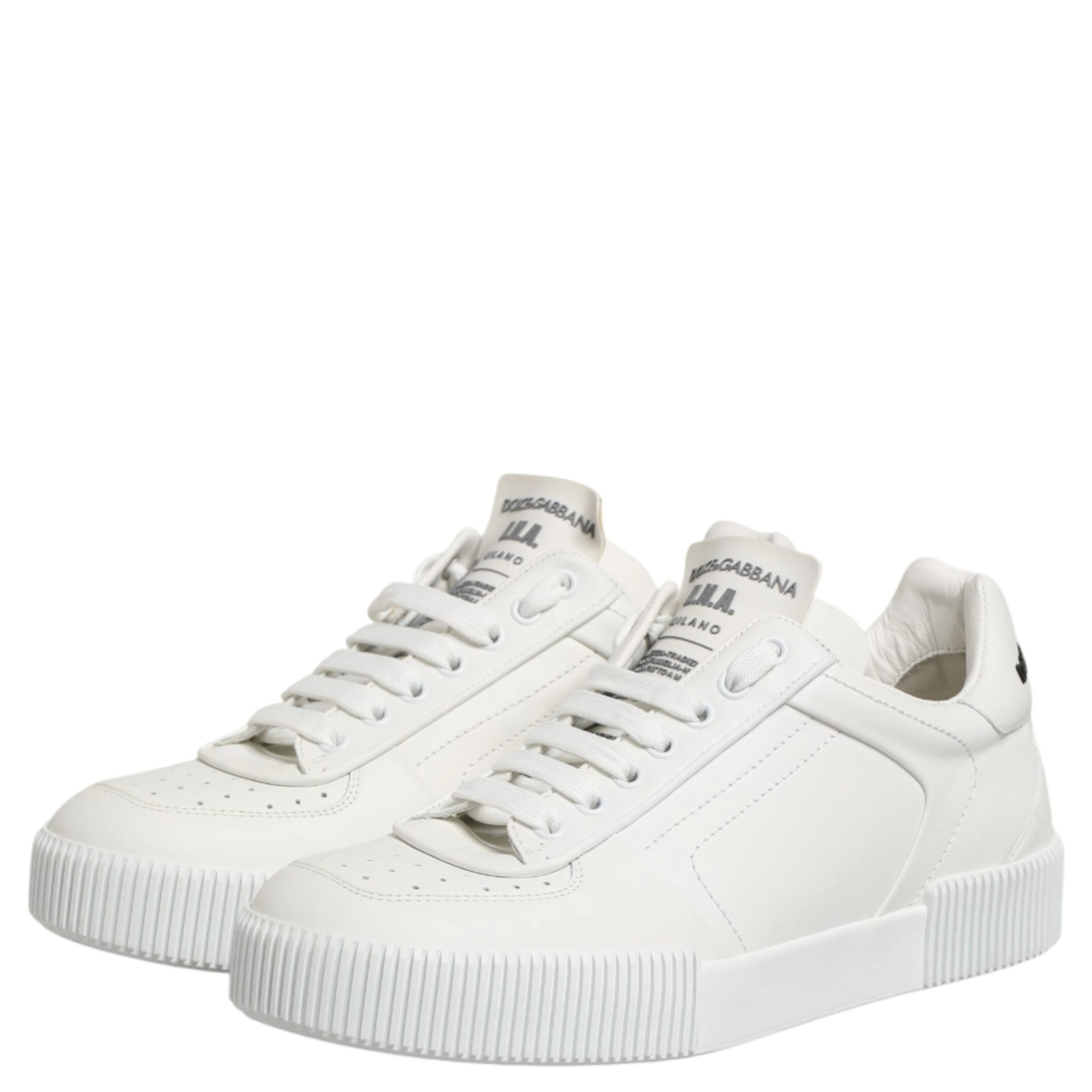 White Miami Leather Low Top Men Sneakers Shoes