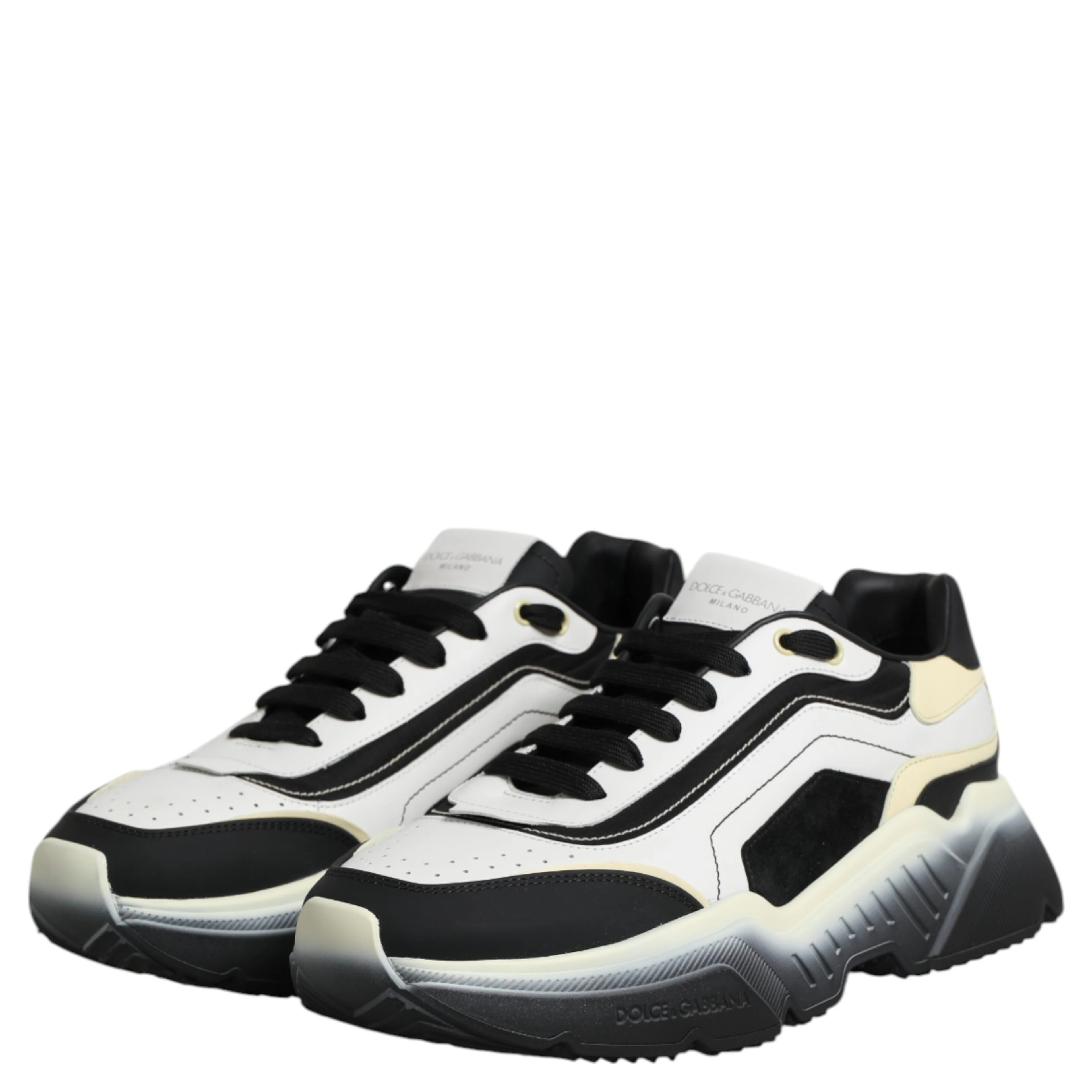 White Black Daymaster Two Tone Sneaker Shoes