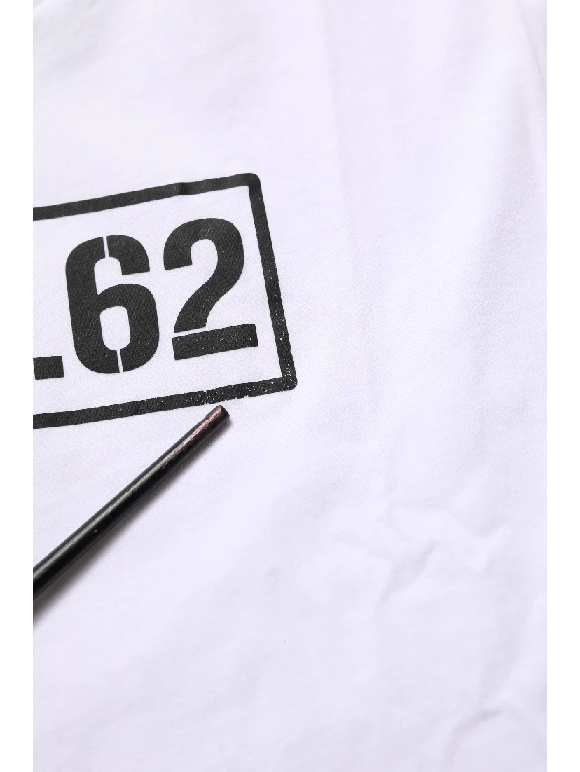 White DG 58.62 Cotton Crew Neck Men T-shirt