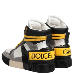Multicolor Calf High Top Sneakers Shoes